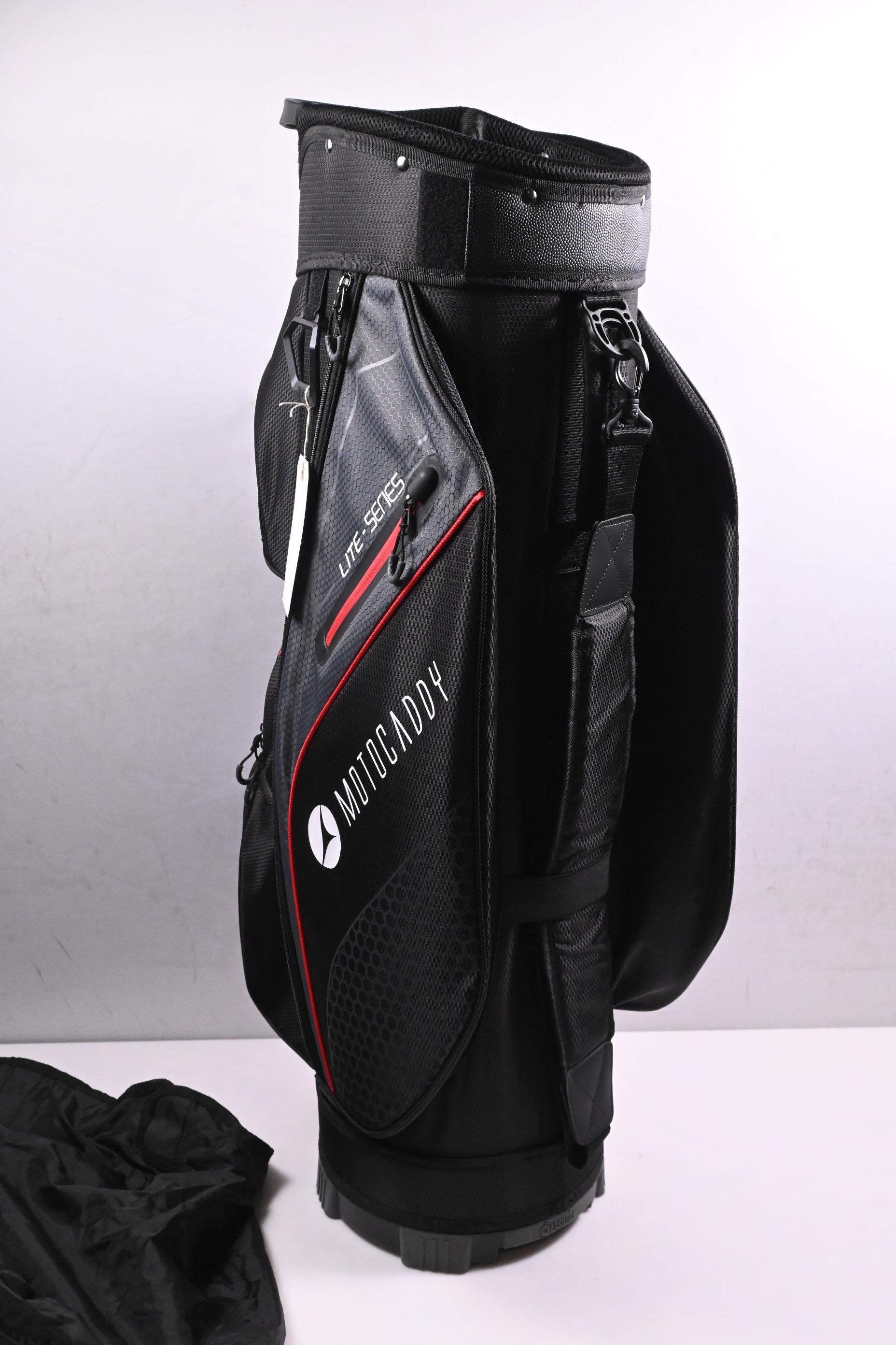 Motocaddy Lite-Series Cart Bag / 14-Way Divider / Black, Grey, Red
