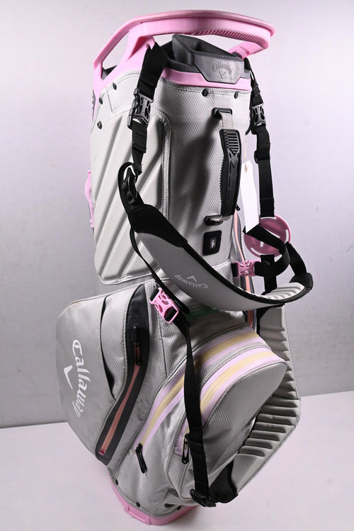 Ladies Callaway Fairway 14 HD Stand Bag / 14-Way Divider / Grey, Pink