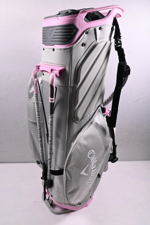 Ladies Callaway Fairway 14 HD Stand Bag / 14-Way Divider / Grey, Pink
