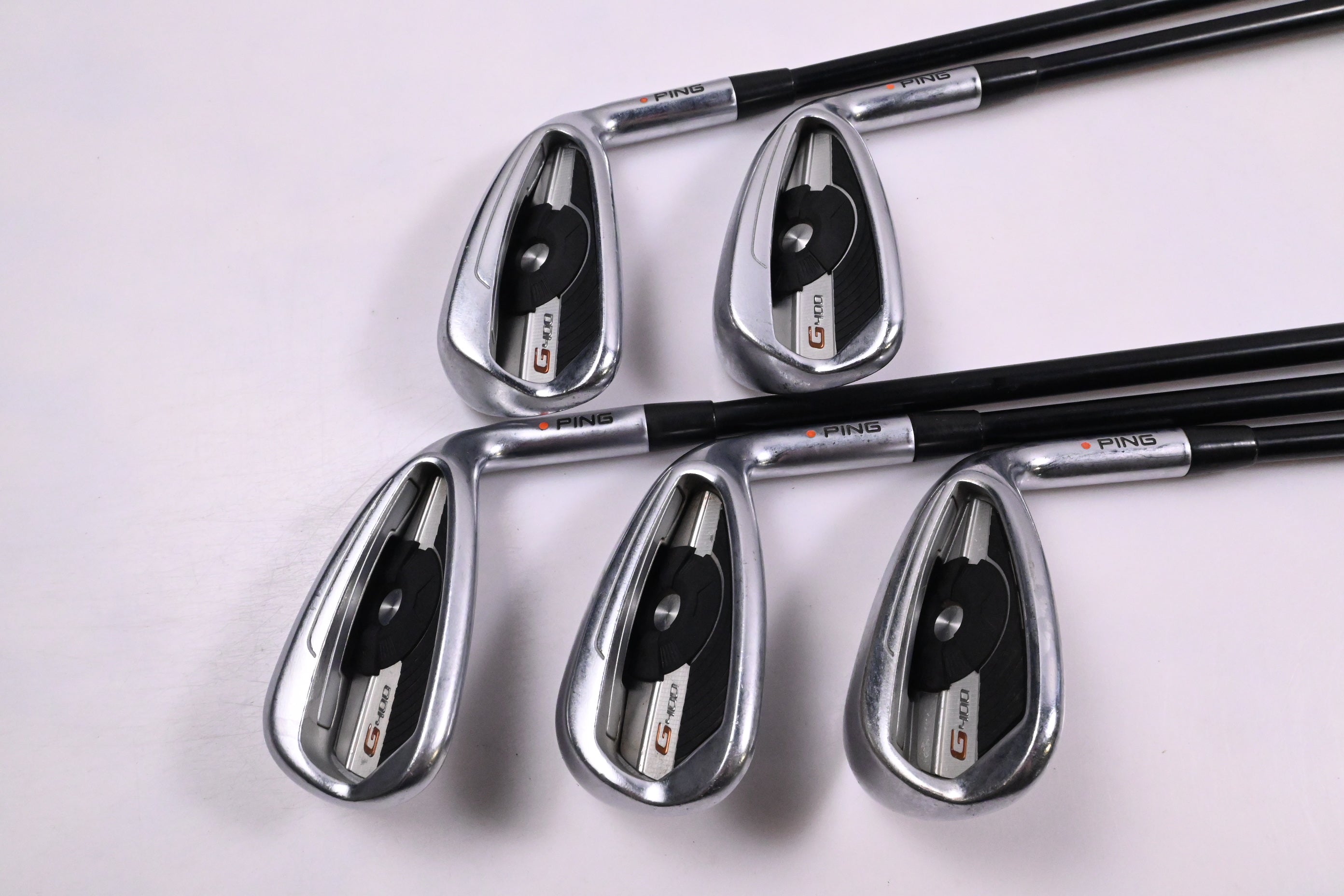 Ping G400 Irons / 7-PW+SW / Orange Dot / Senior Flex Ping Alta CB AWT Shafts
