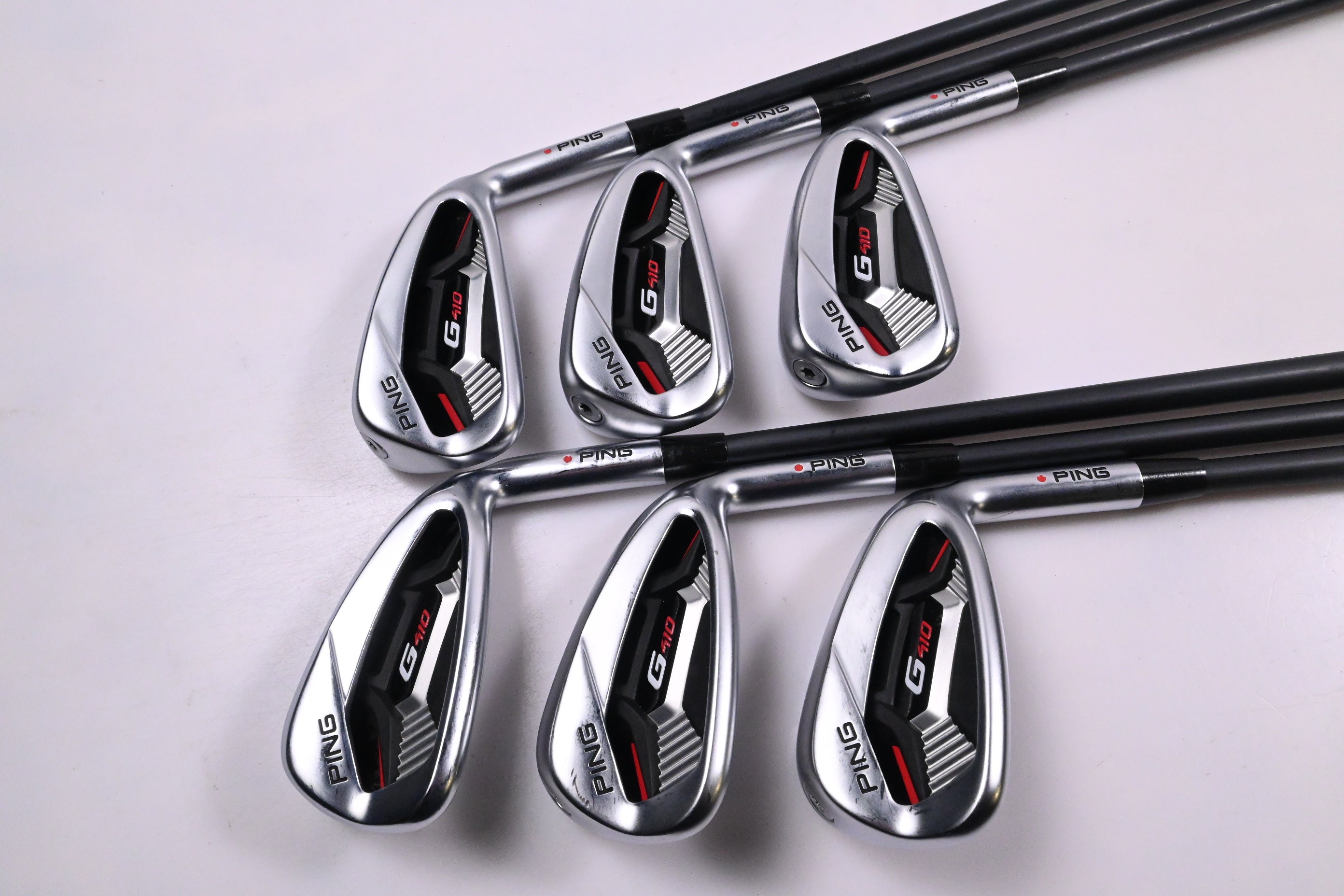 Ping G410 Irons / 5-PW / Red Dot / Senior Flex Ping Alta CB Red Shafts