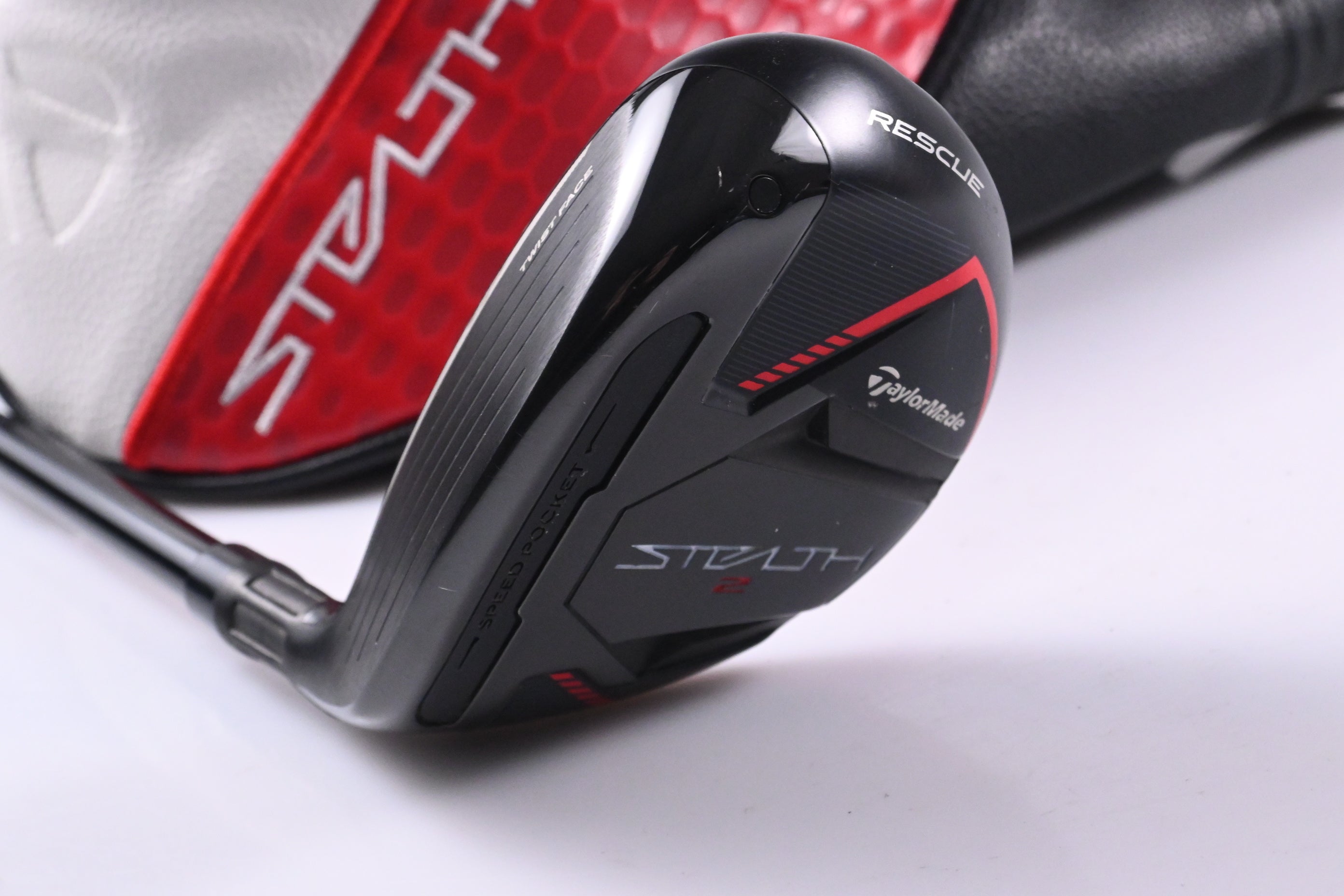 Left Hand Taylormade Stealth 2 #4 Hybrid / 22 Degree / Regular Flex Ventus Red 6
