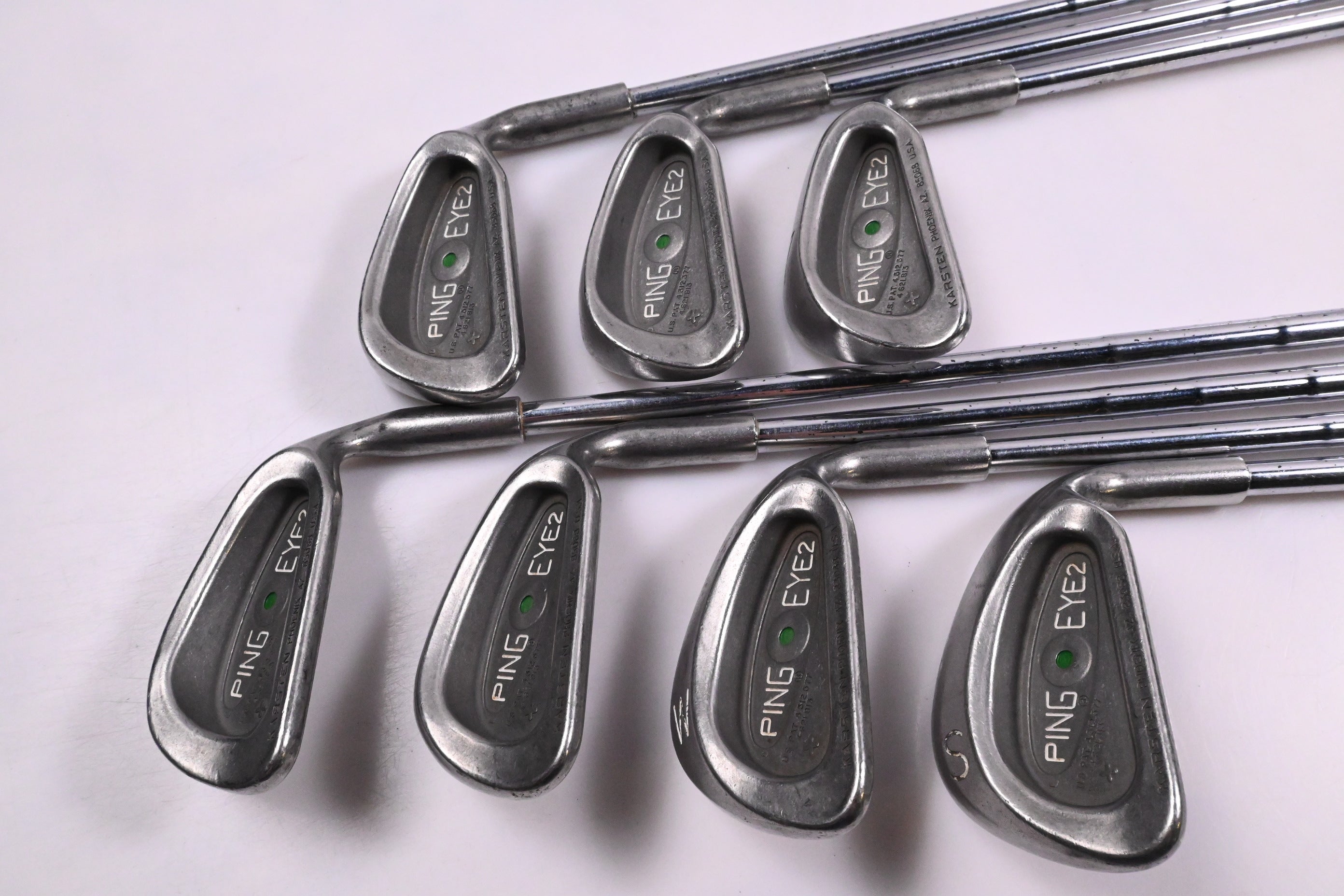 Ping Karsten Eye 2+ Irons / 5-PW+SW / Green Dot / Stiff Flex Ping ZZ Lite Shafts