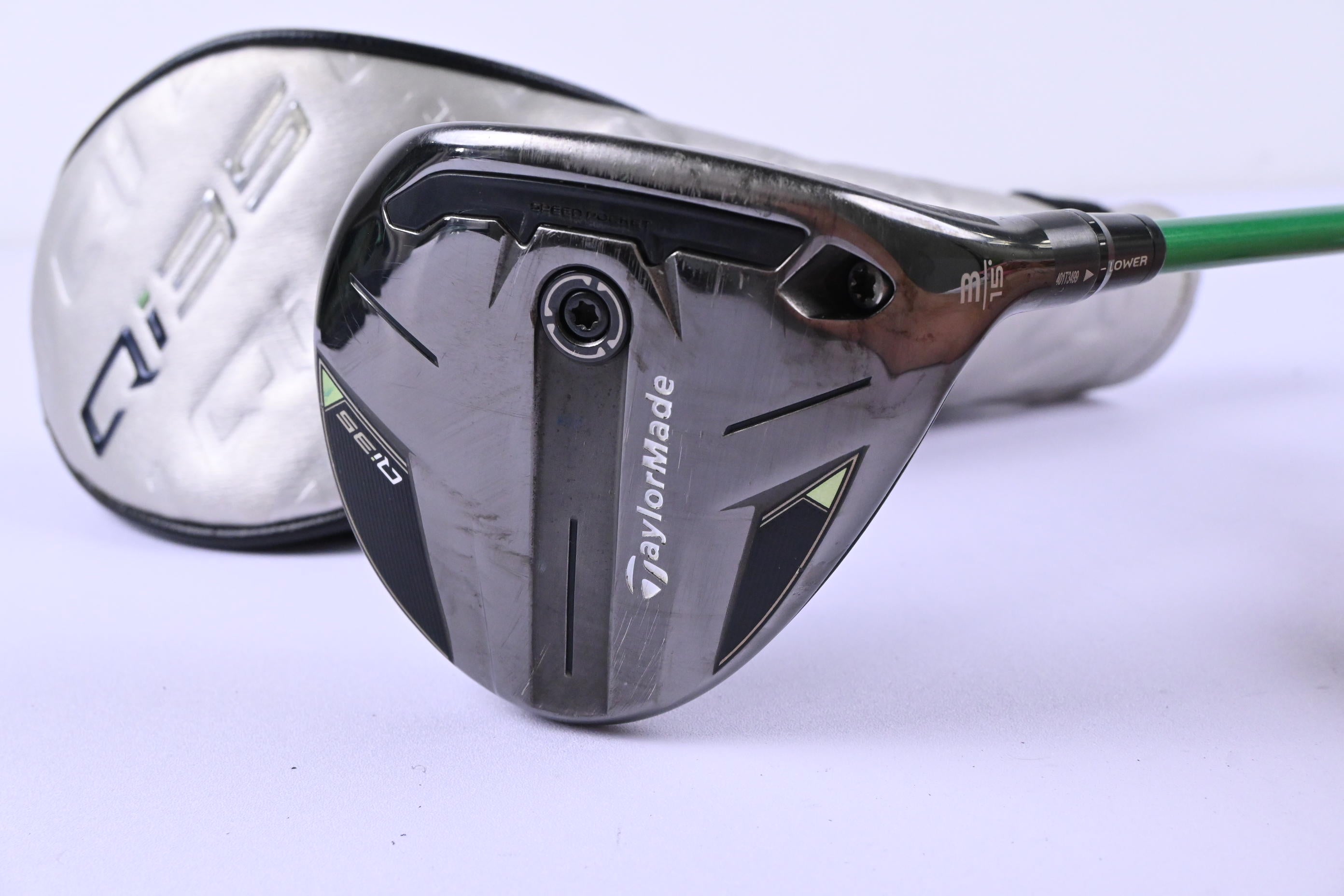 Taylormade Qi35 #3 Wood / 15 Degree / Stiff Flex Accra GX Green 200F Shaft
