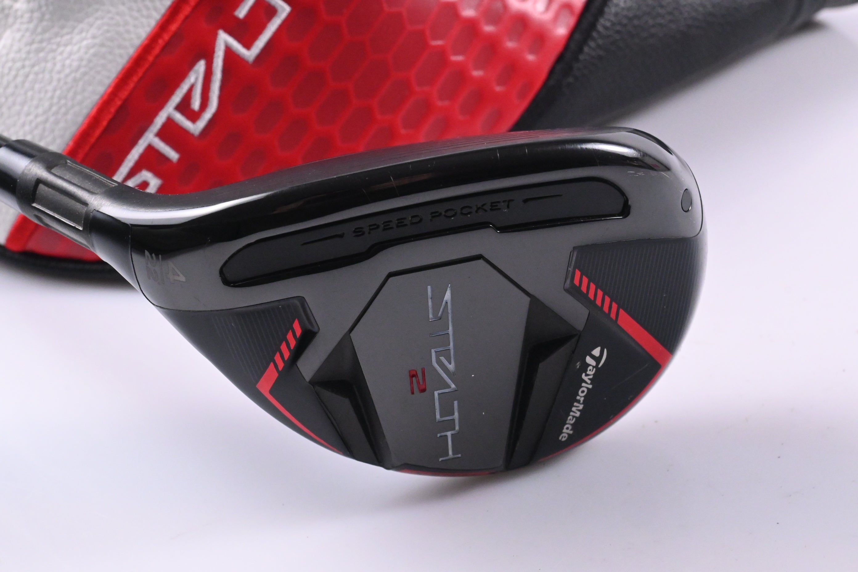 Left Hand Taylormade Stealth 2 #4 Hybrid / 22 Degree / Regular Flex Ventus Red 6
