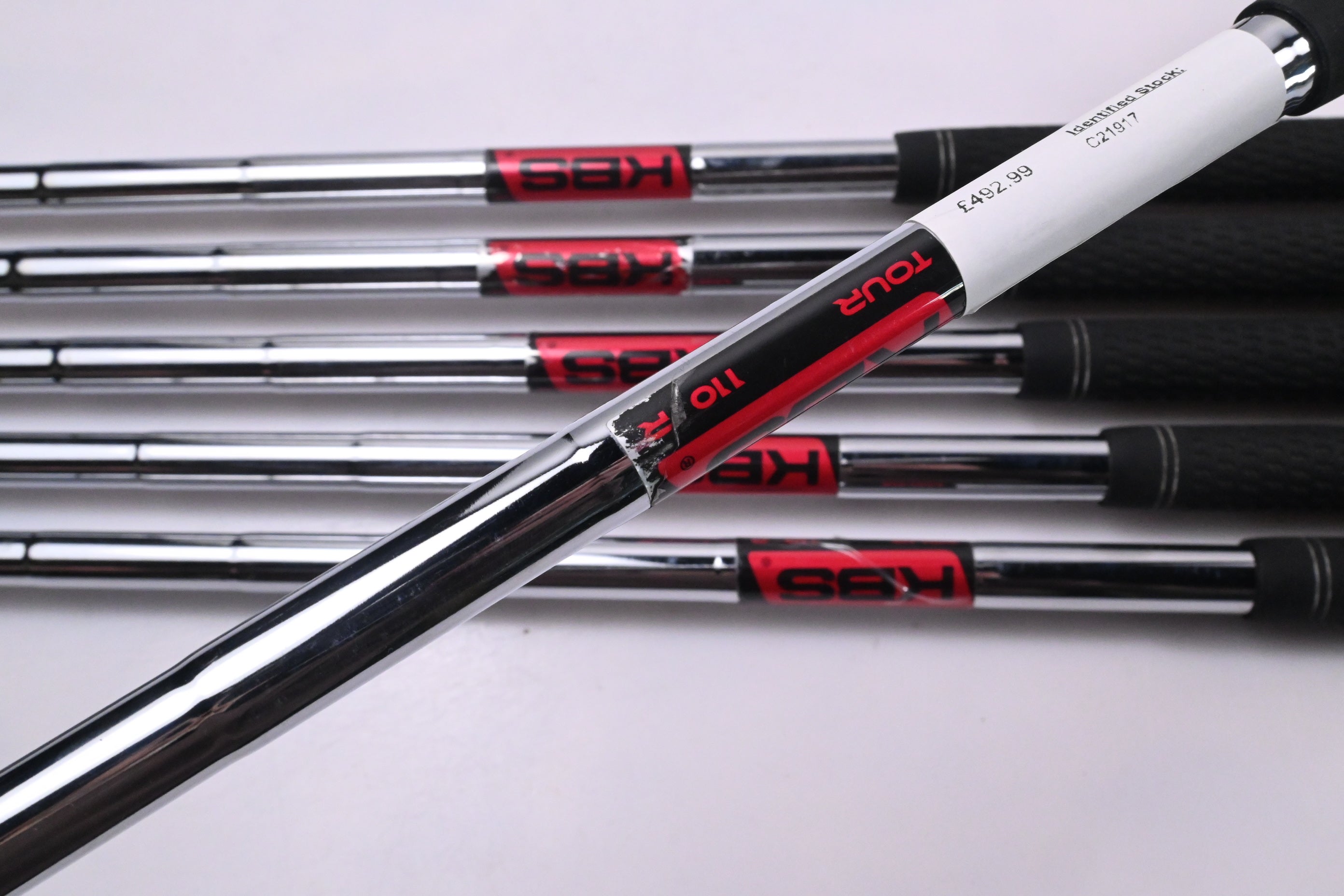Ping i230 Irons / 5-PW / Red Dot / Regular Flex KBS Tour 110 JI AMW Shafts