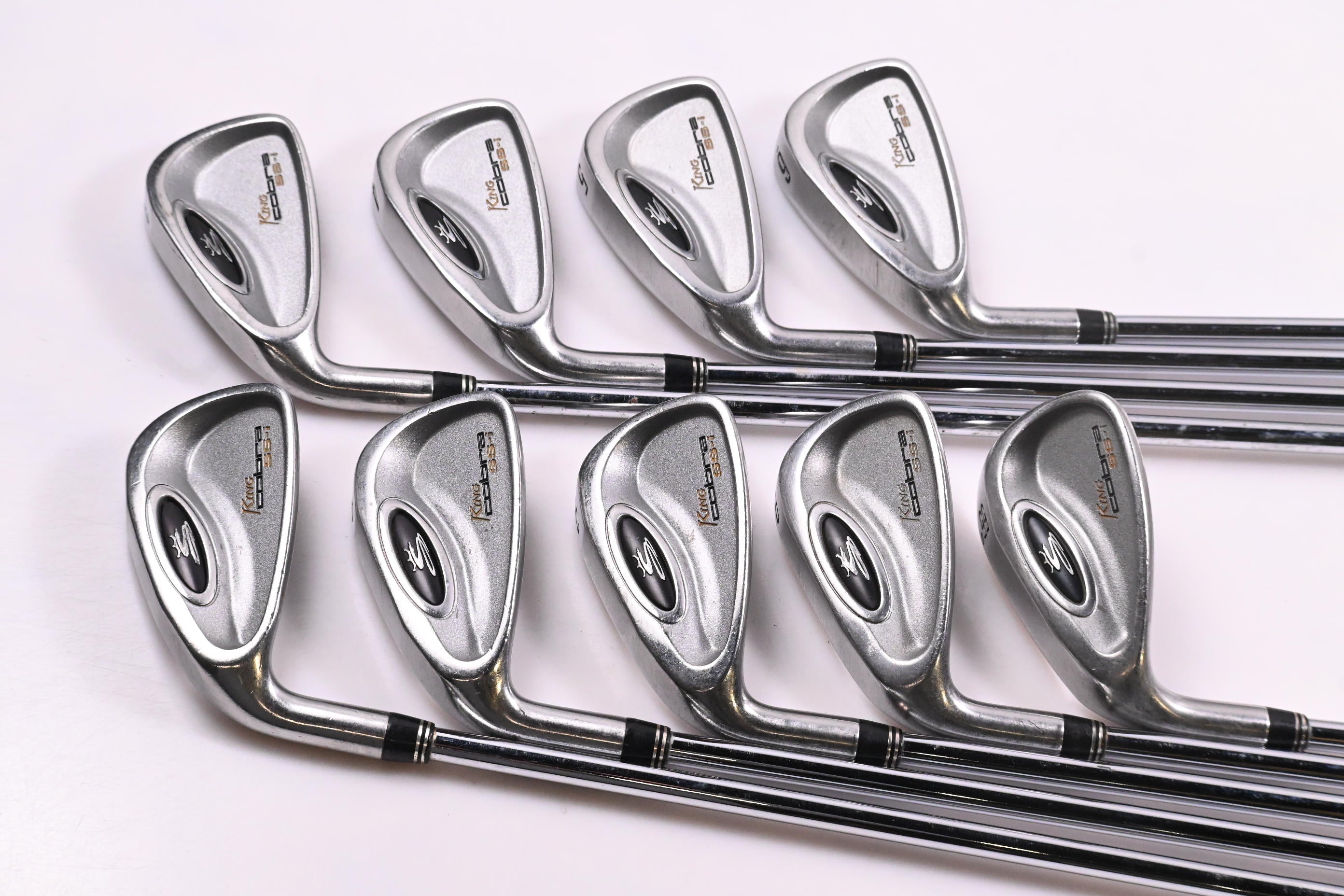 Left Hand King Cobra SS Irons / 3-PW+SW / Regular Flex Cobra 105 Shafts