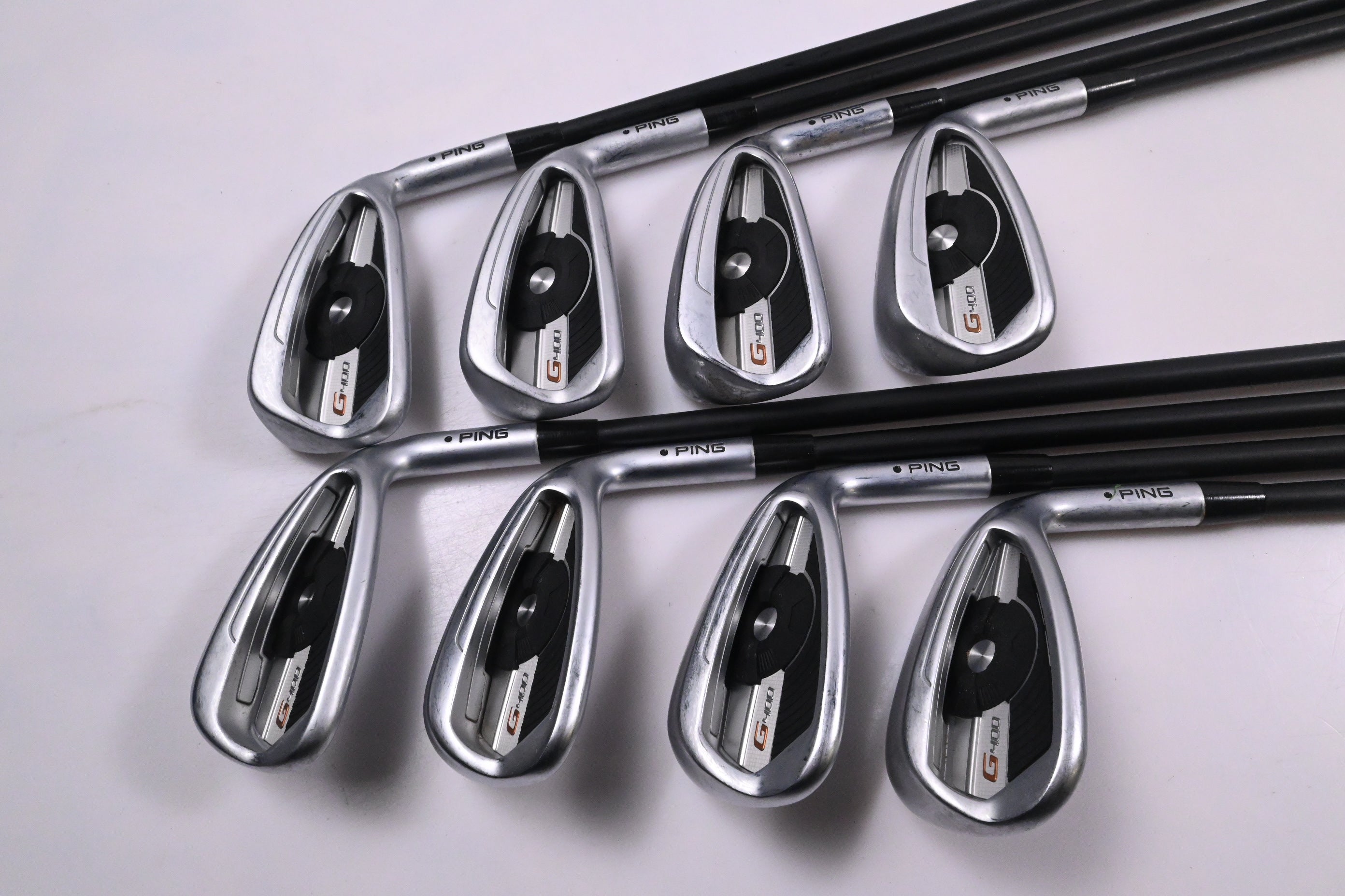 Ping G400 Irons / 5-PW+GW+SW / Black Dot / Regular Flex Ping Alta CB Shafts