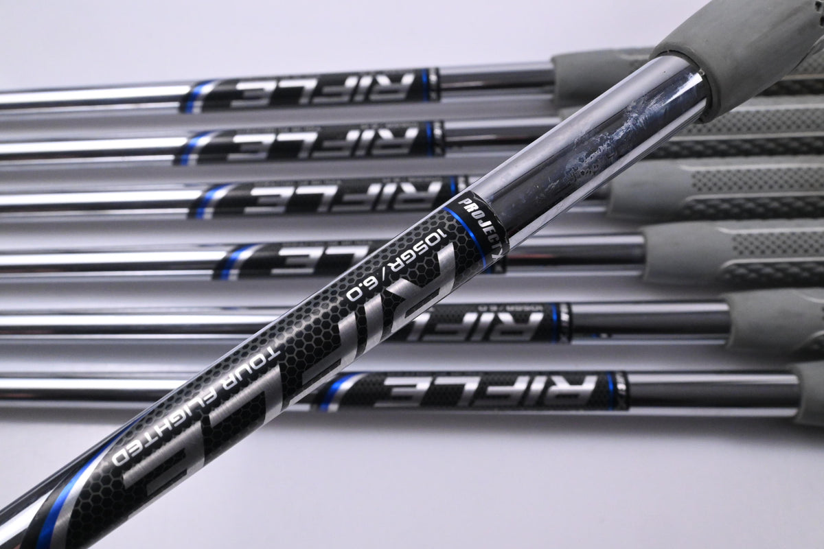 Callaway Rogue ST Pro Irons / 4-PW / Stiff Flex Project X Rifle Tour Flighted