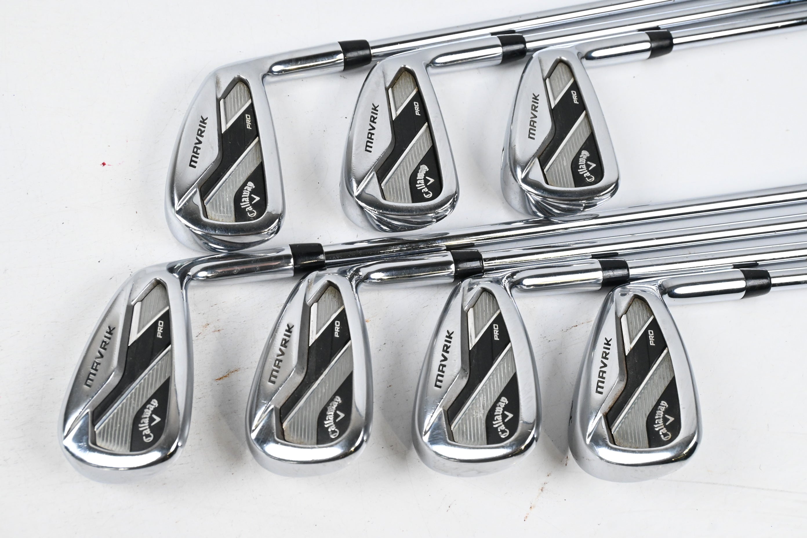 Callaway Mavrik Pro Irons / 5-PW+GW / Stiff Flex Project X LZ 105 Shafts