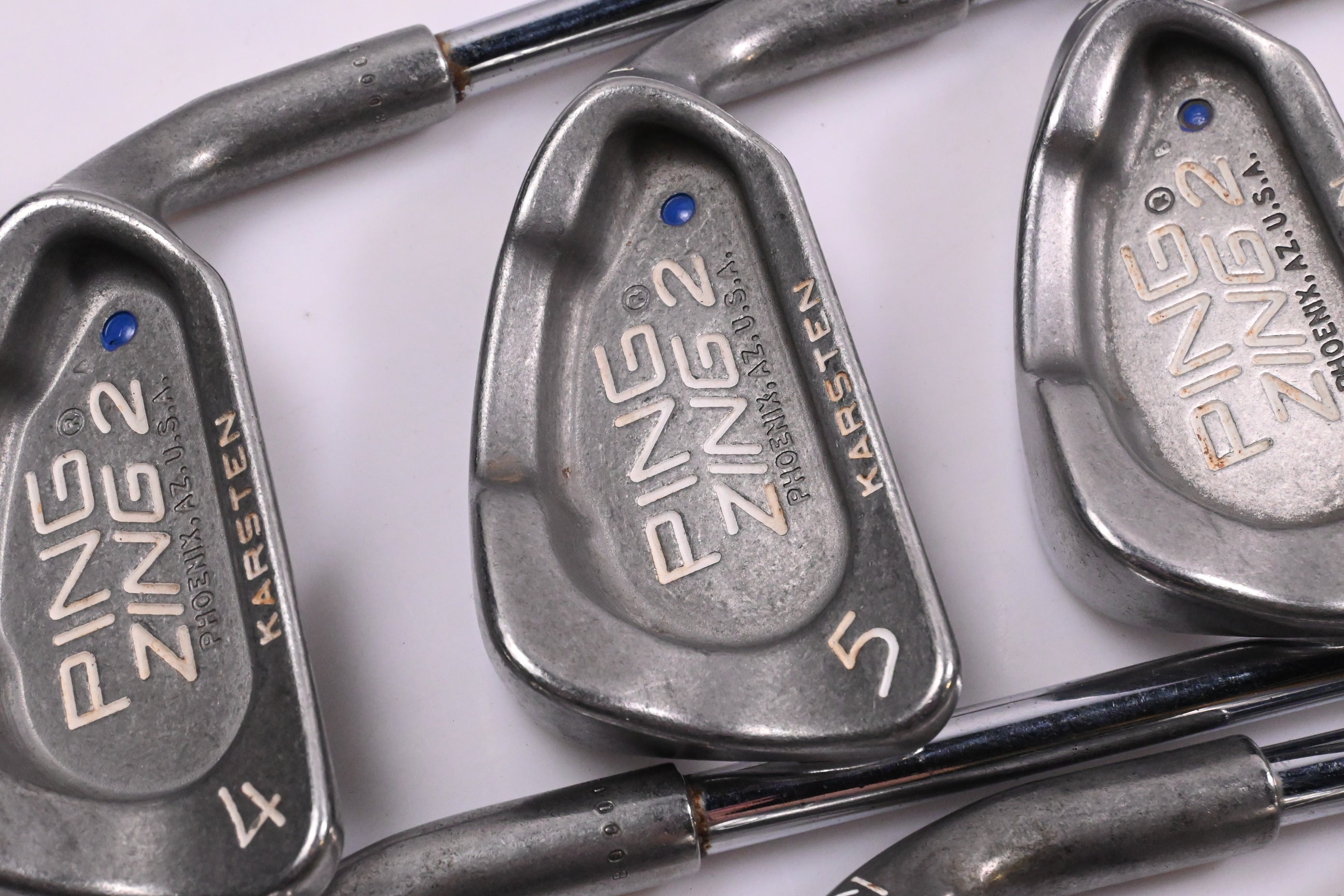 Ping Karsten Zing 2 Irons / 4-PW+SW / Blue Dot / Stiff Flex Ping Karsten JZ