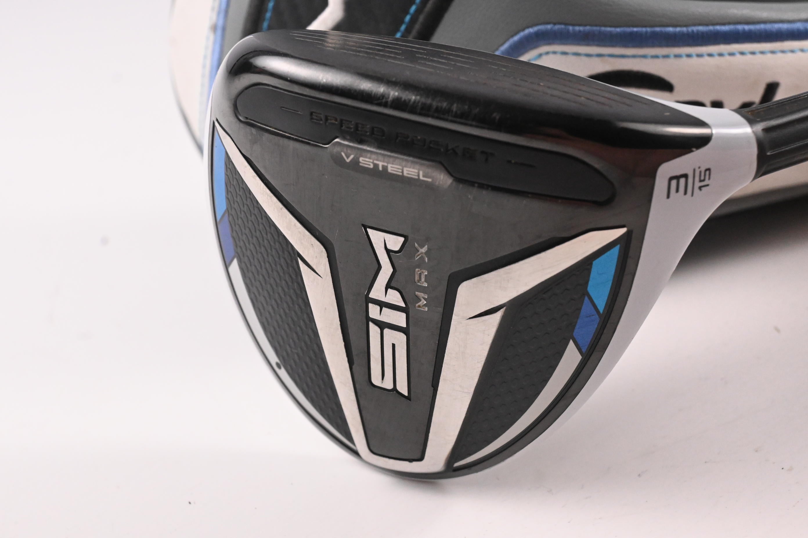 Taylormade SIM Max #3 Wood / 15 Degree / Stiff Flex Aldila Rogue 95 MSI 70 Shaft