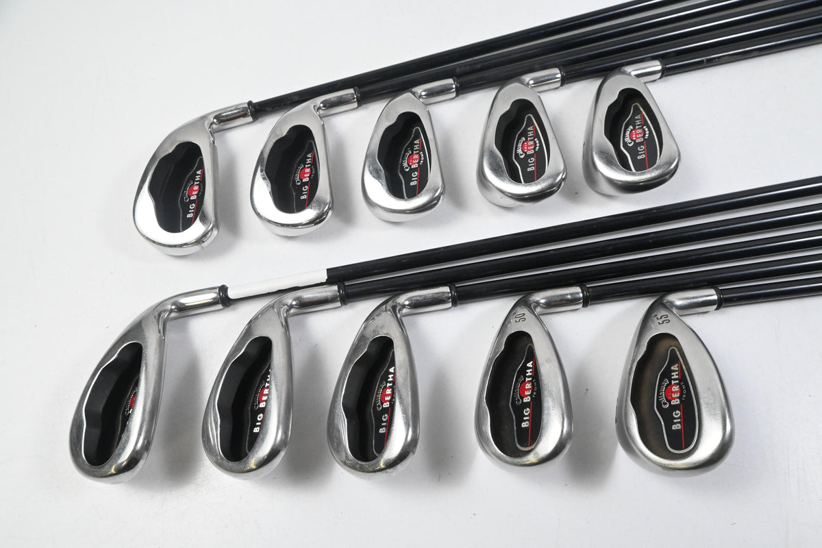 Callaway Big Bertha 2004 Irons / 3-PW+GW+SW / Regular Flex RCH 75i Shafts