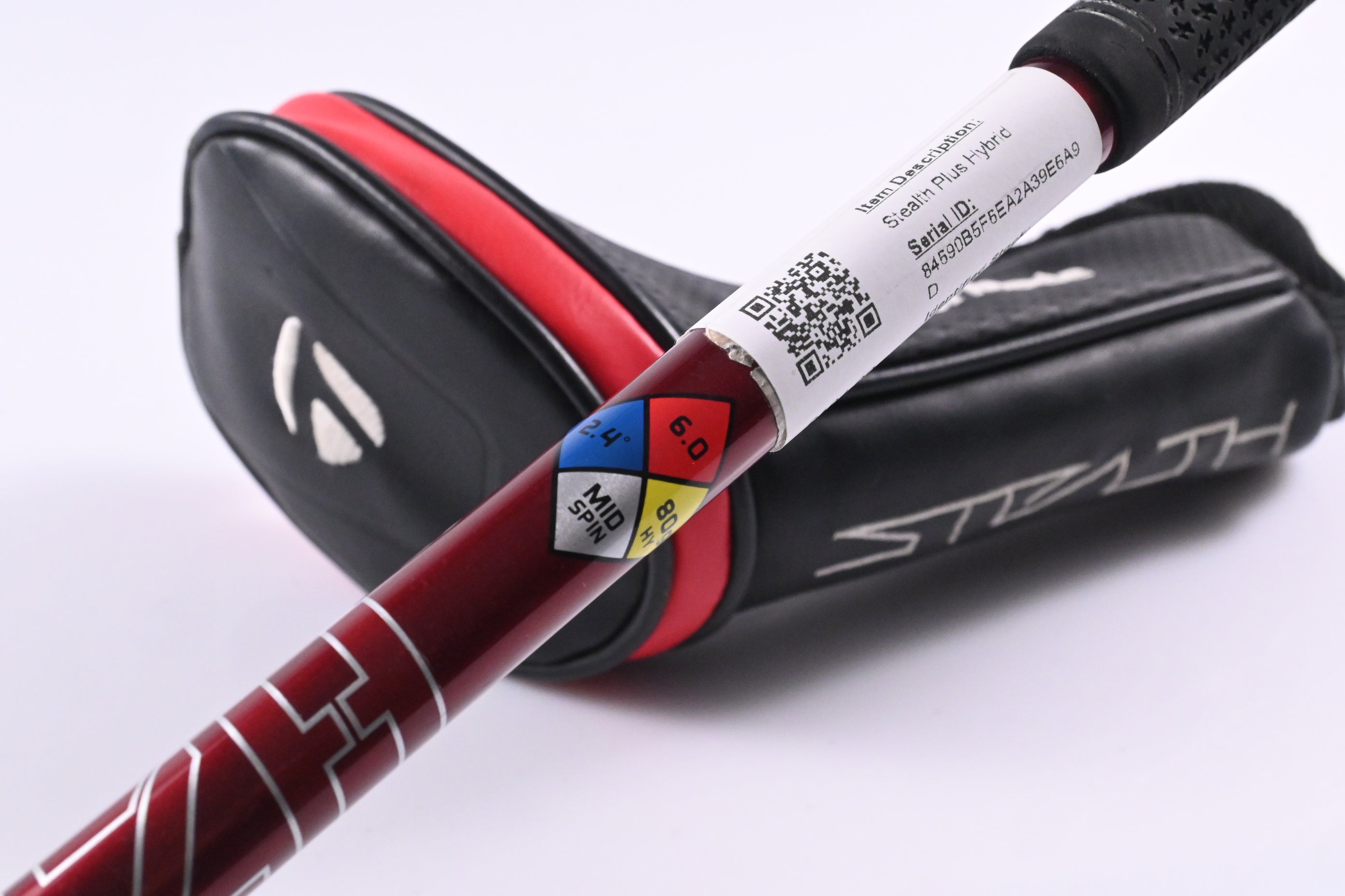 Taylormade Stealth Plus #4 Hybrid / 22 Degree / Stiff Flex HZRDUS RDX Smoke Red