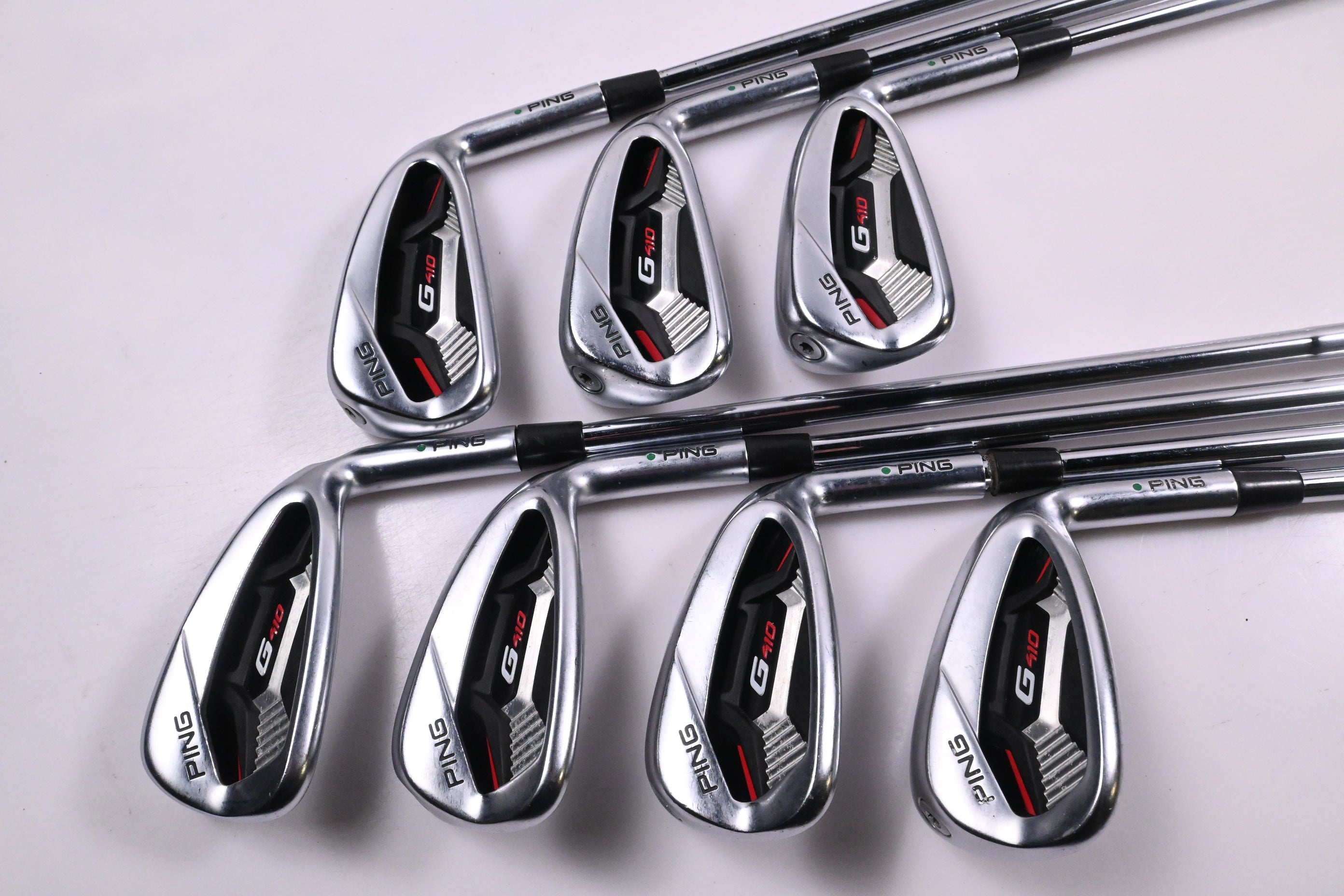 Ping G410 Irons / 5-PW+SW / Green Dot / Regular Flex N.S.Pro Modus³ Tour 105