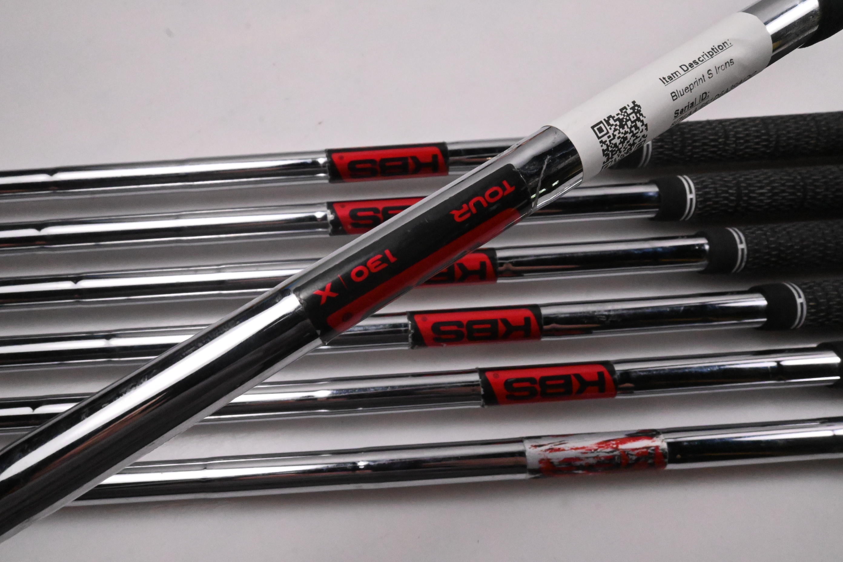 Ping Blueprint S Irons / 4-PW / Black Dot / X-Flex KBS Tour 130 Steel Shafts