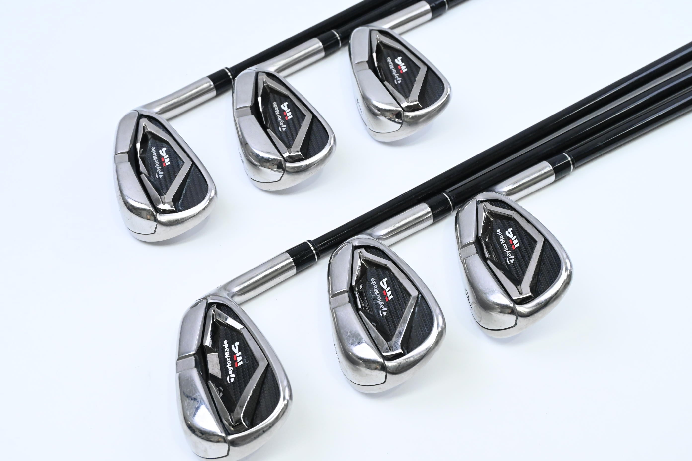 Taylormade M4 Irons / 5-PW / Stiff Flex Fujikura Atmos Red 7 Shafts