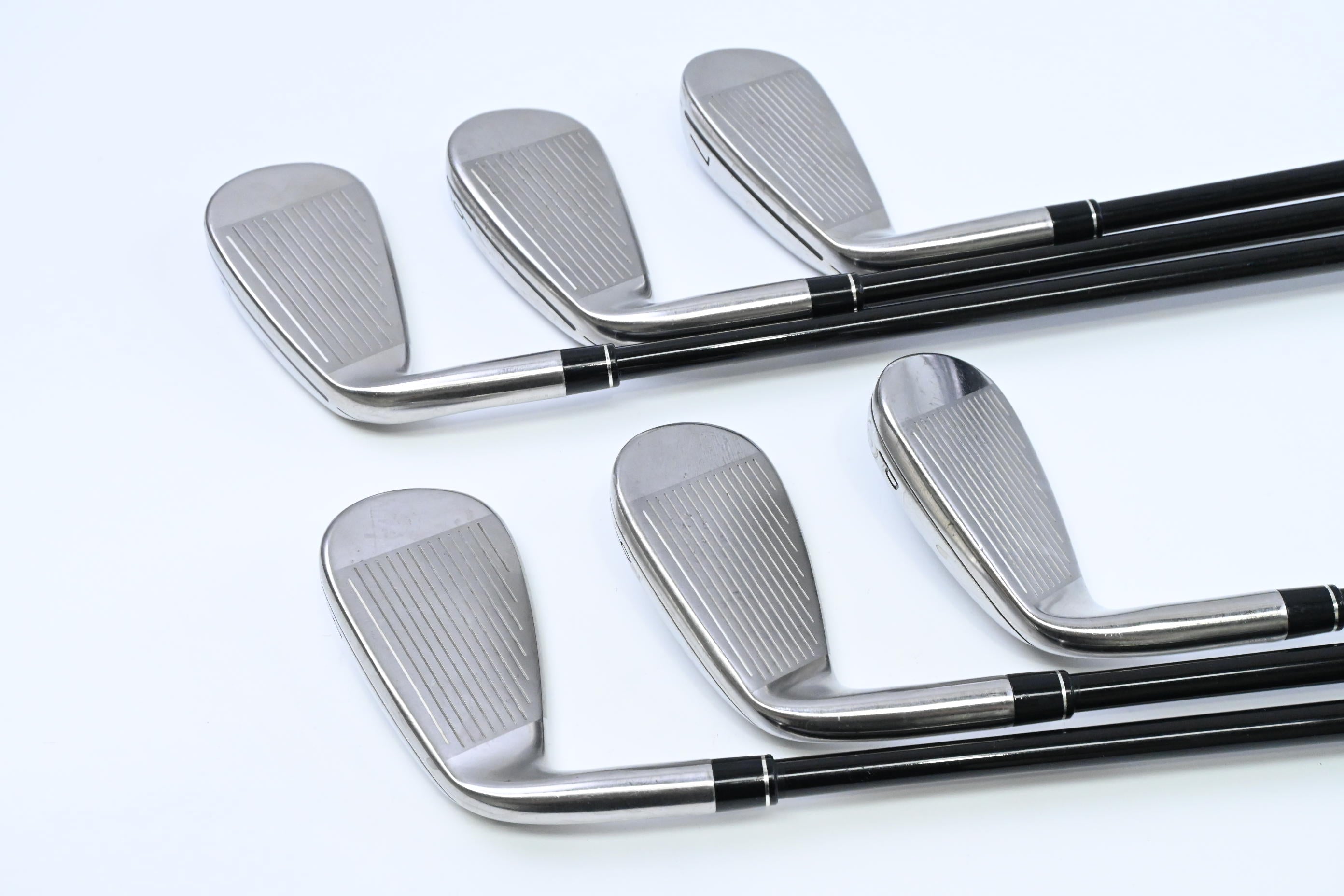 Taylormade M4 Irons / 5-PW / Stiff Flex Fujikura Atmos Red 7 Shafts