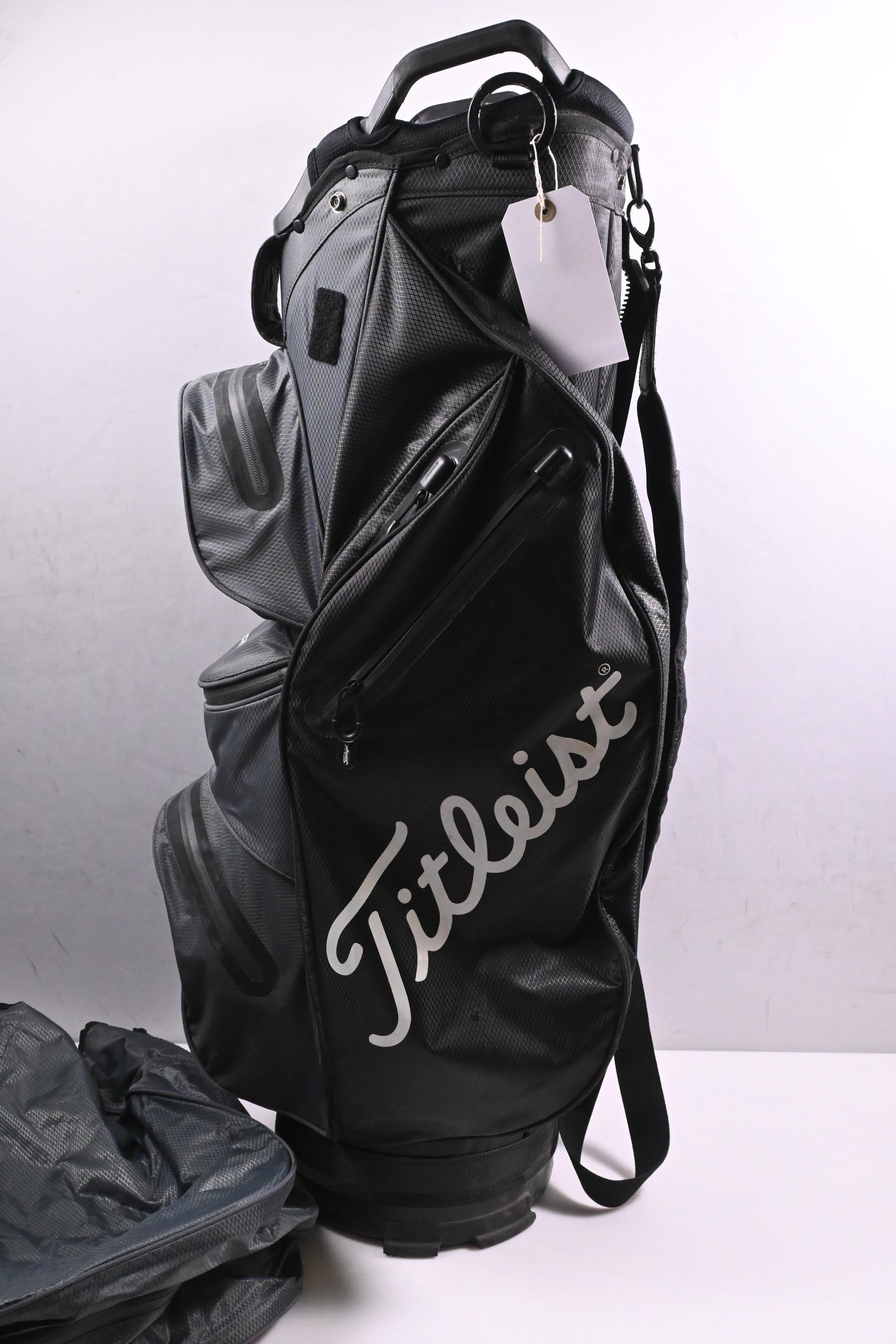 Titleist StaDry Cart Bag / 14-Way Divider / Black, Grey