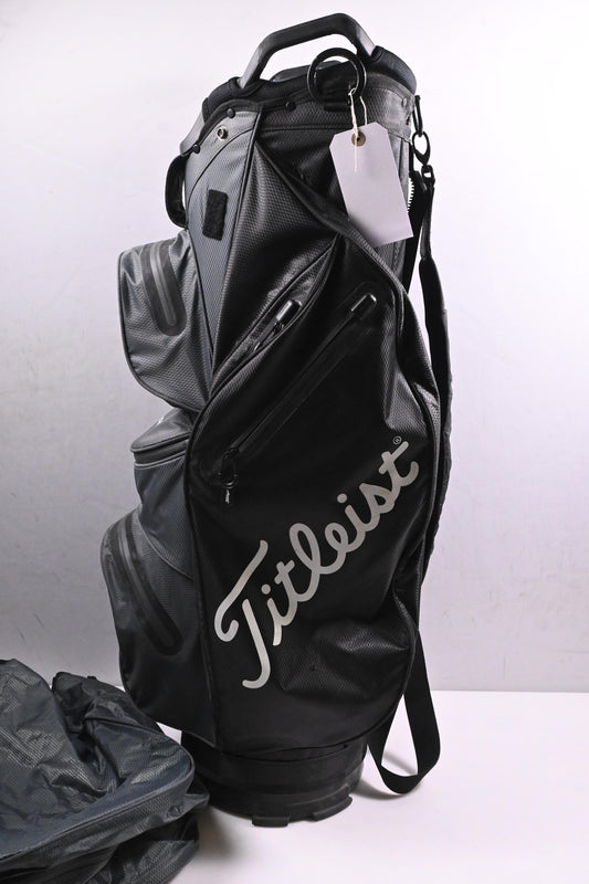 Titleist StaDry Cart Bag / 14-Way Divider / Black, Grey