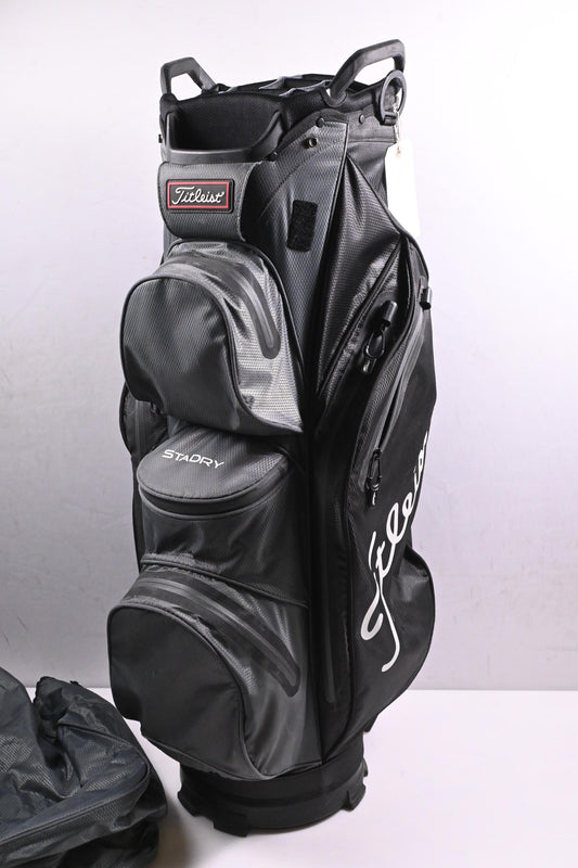 Titleist StaDry Cart Bag / 14-Way Divider / Black, Grey