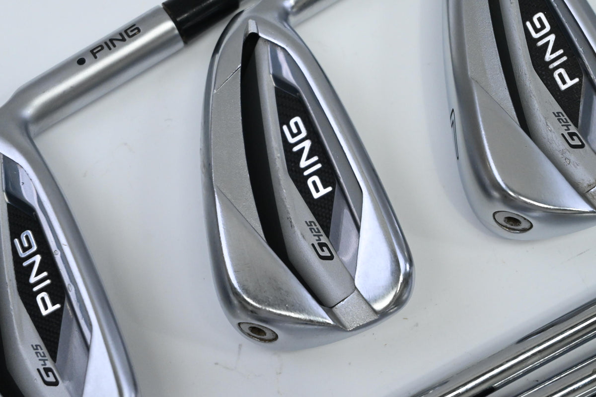 Ping G425 Irons / 5-PW+SW / Black Dot / Regular Flex Ping AWT 2.0 Shafts