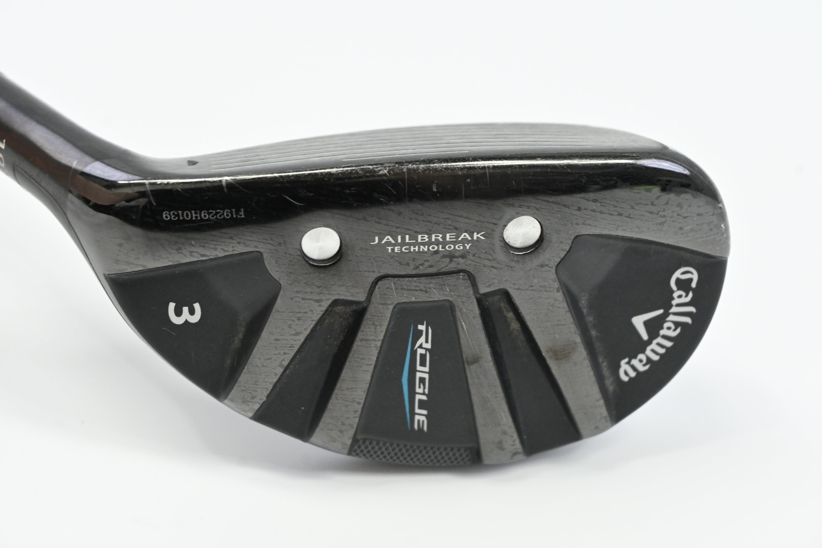 Left Hand Callaway Rogue #3 Hybrid / 19 Degree / Regular Flex HZRDUS Gen4 Silver
