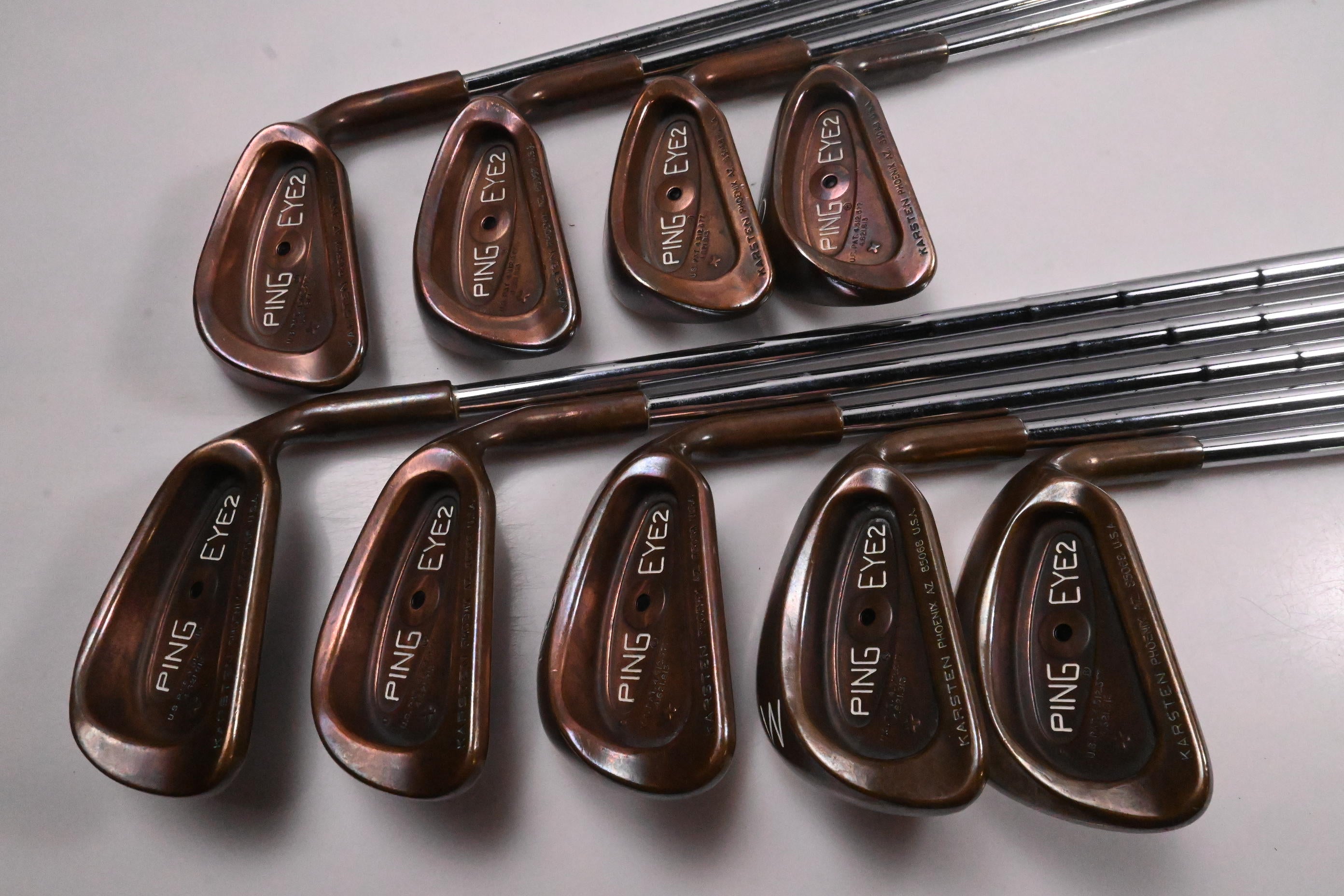 Ping Eye 2+ BeCu Irons / 3-PW+SW / Black Dot / Stiff Flex Ping Karsten Shafts