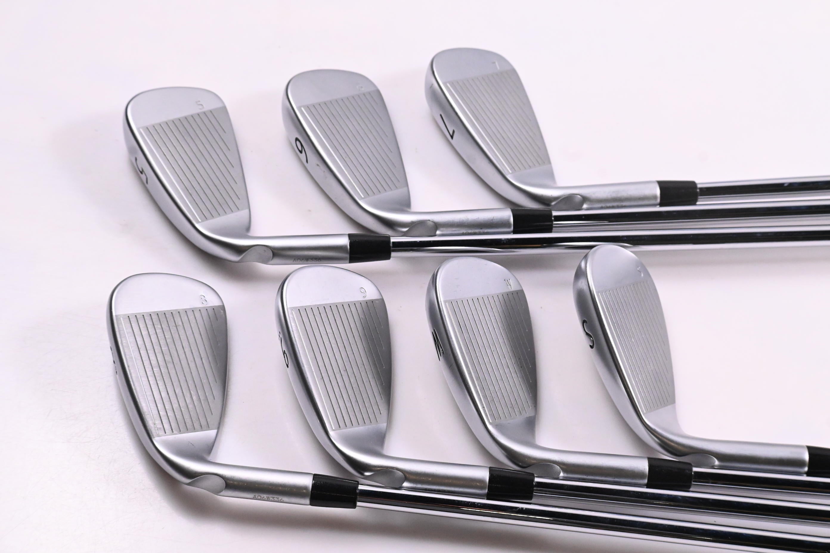 Ping G400 Irons / 5-PW+SW / Blue Dot / Stiff Flex Ping AWT 2.0 Shafts