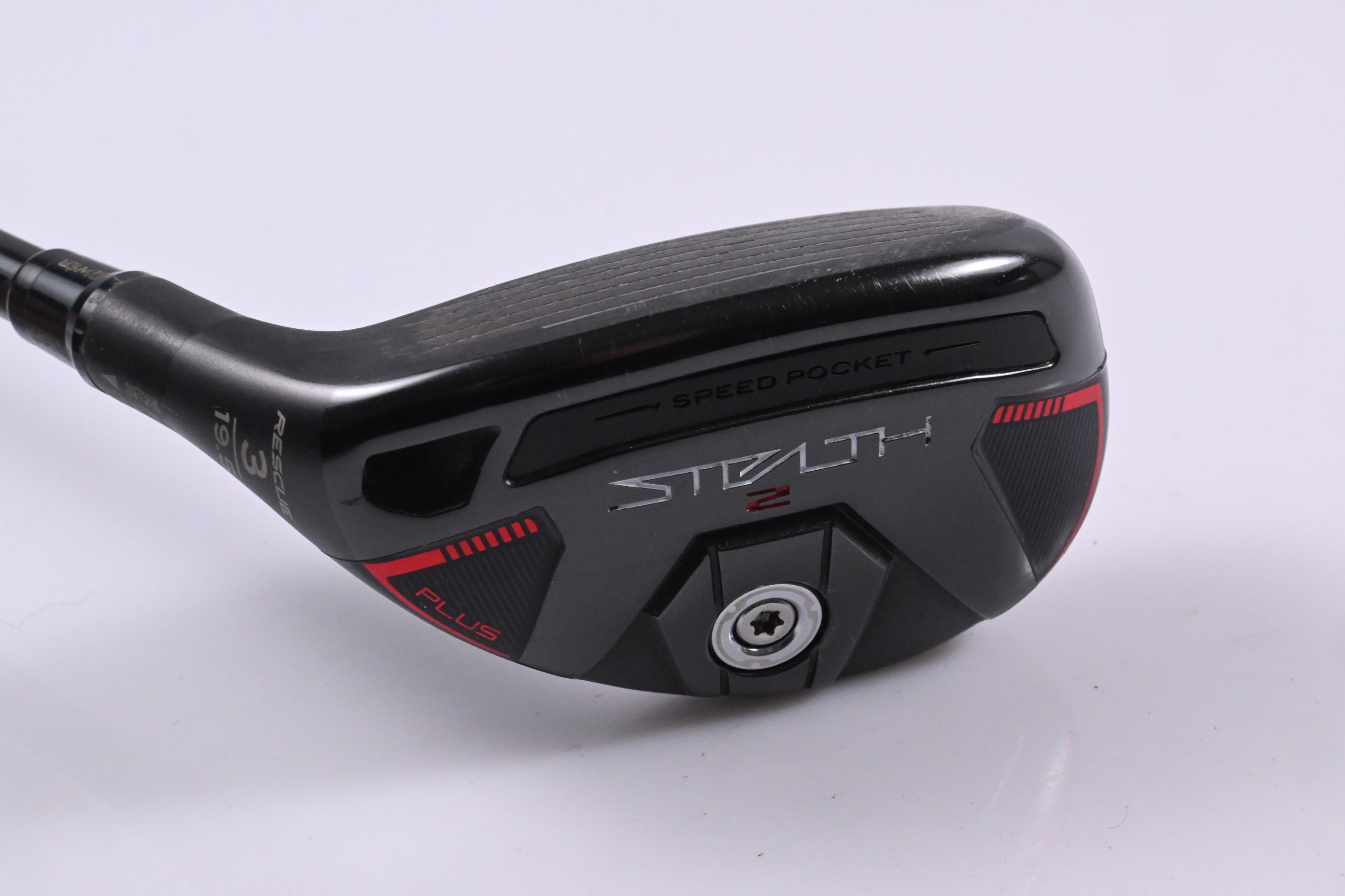Left Hand Taylormade Stealth 2 Plus #3 Hybrid / 19.5 Degree / Stiff Flex HZRDUS