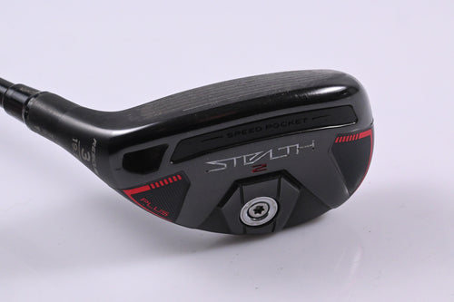 Left Hand Taylormade Stealth 2 Plus #3 Hybrid / 19.5 Degree / Stiff Flex HZRDUS