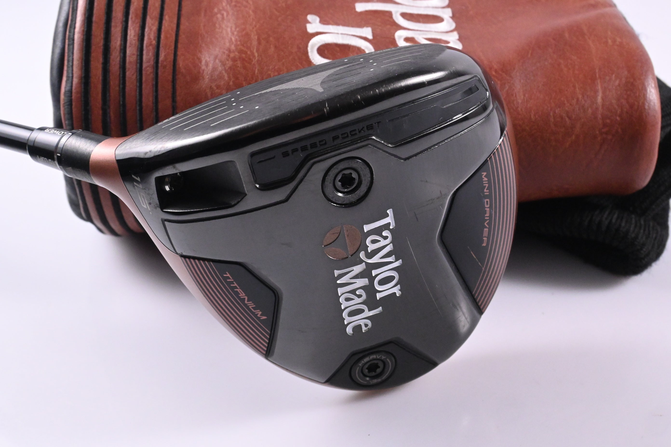 Left Hand Taylormade BRNR Copper Mini Driver / 11.5 Degree / Stiff Flex ProForce