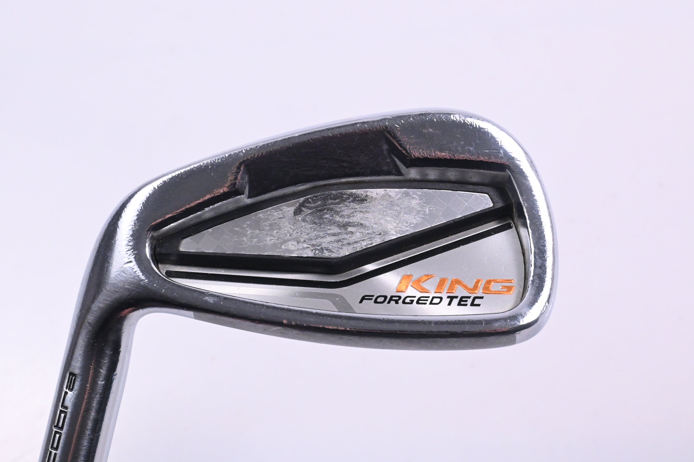 Left Hand Cobra King Forged Tec #8 Iron / Stiff Flex KBS Tour C-Taper Lite 110
