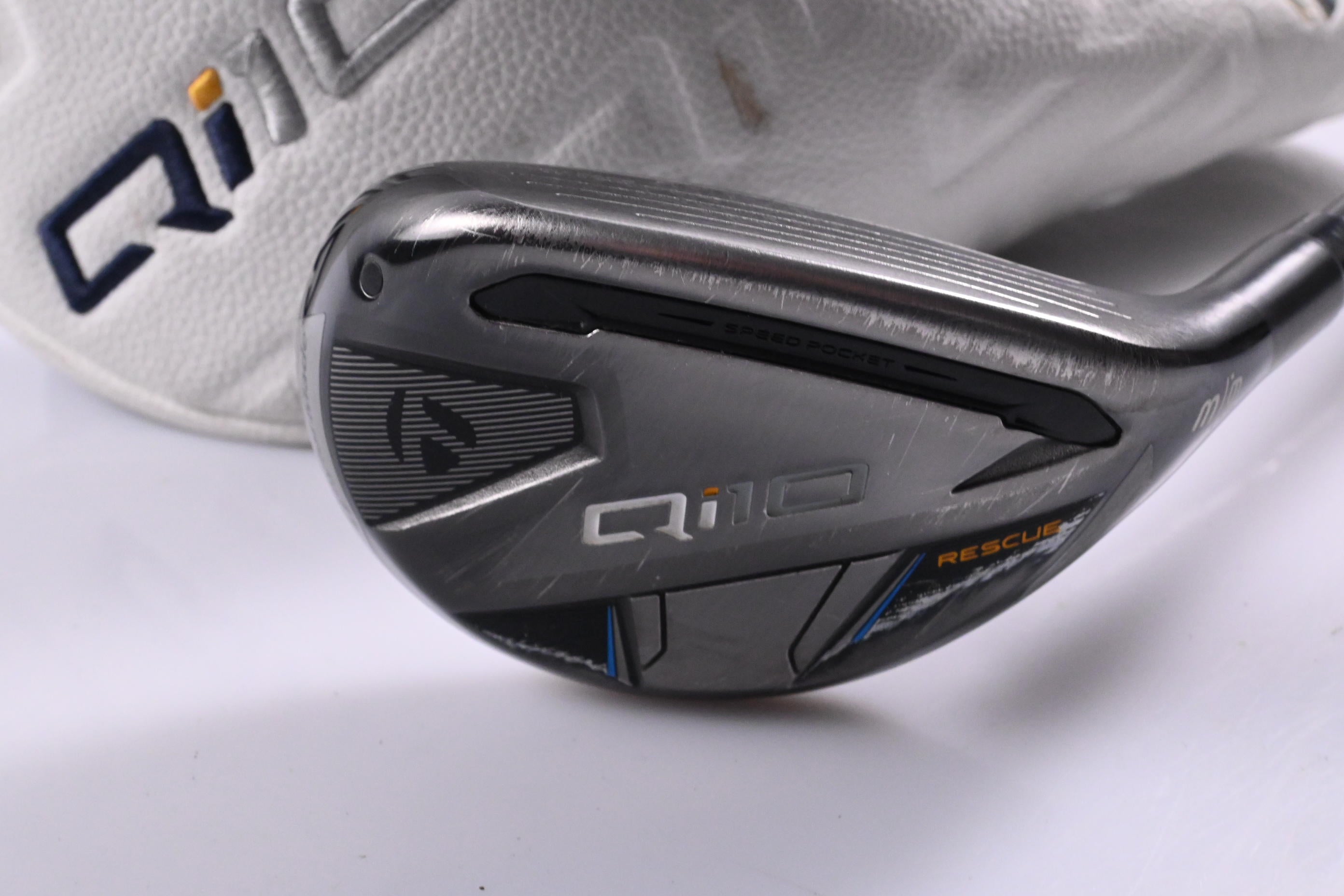 Taylormade Qi10 #3 Hybrid / 19 Degree / Stiff Flex Tensei AV Blue 75 Shaft
