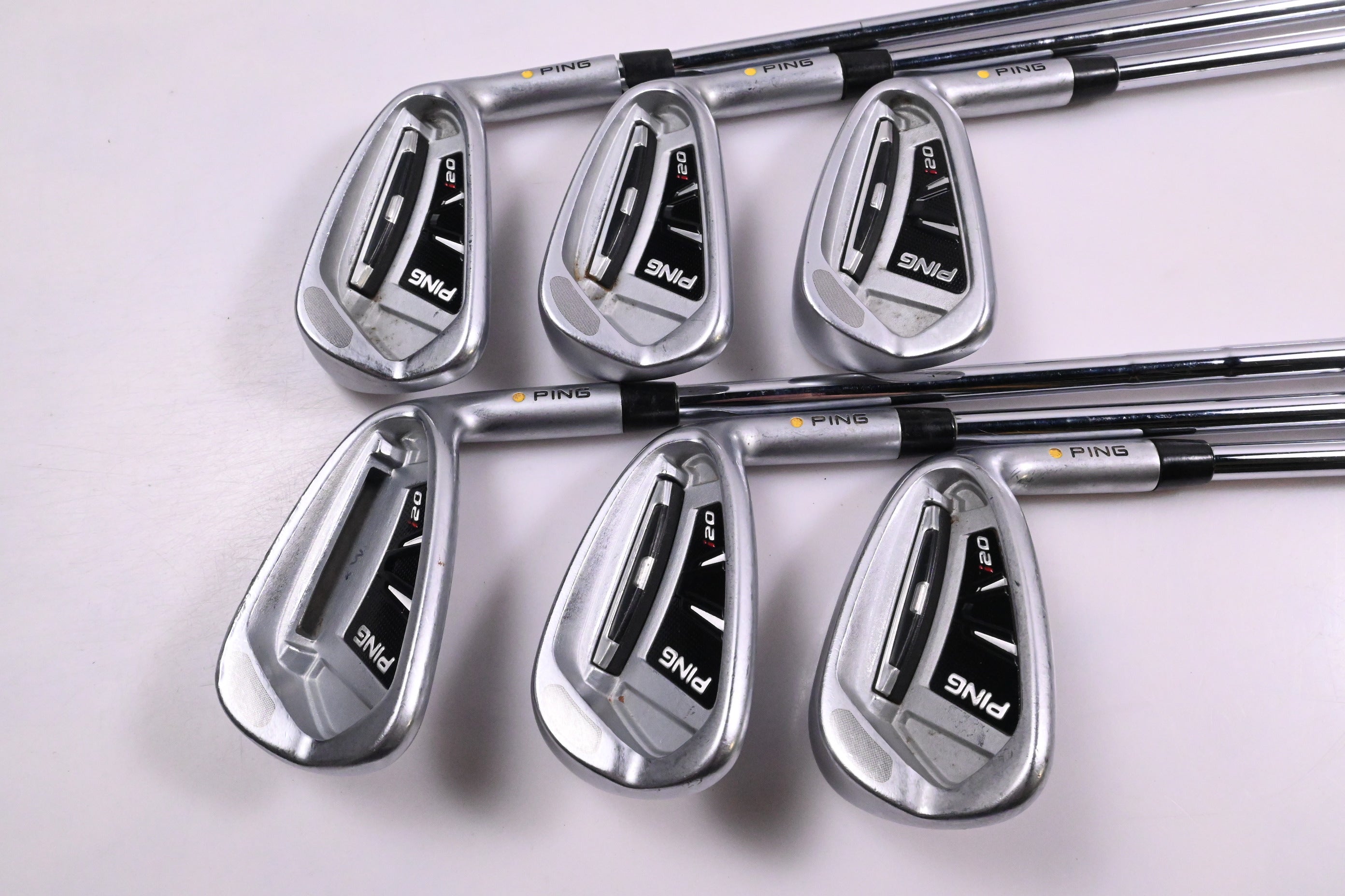Ping i20 Irons / 5-PW / Yellow Dot / Stiff Flex Ping CFS Shafts