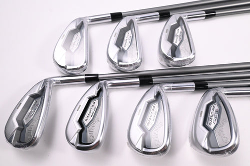 Callaway Quantum Max OS Irons / 5-PW+SW / Regular Flex Denali Frost Silver 60