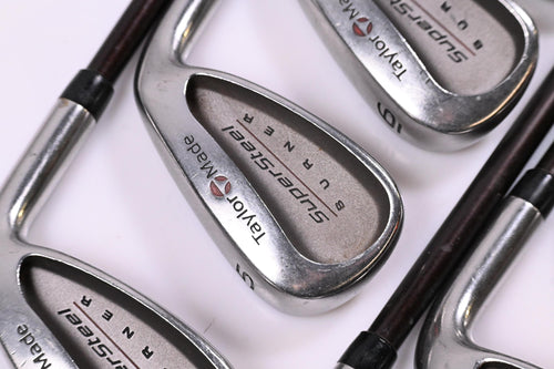 Taylormade Supersteel Irons / 4-PW+SW / Regular Flex Taylormade Bubble 80 Shafts