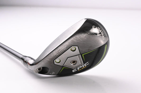 Left Hand Callaway Epic Flash #3 Hybrid / 18 Degree / Regular Flex Aldila Rogue