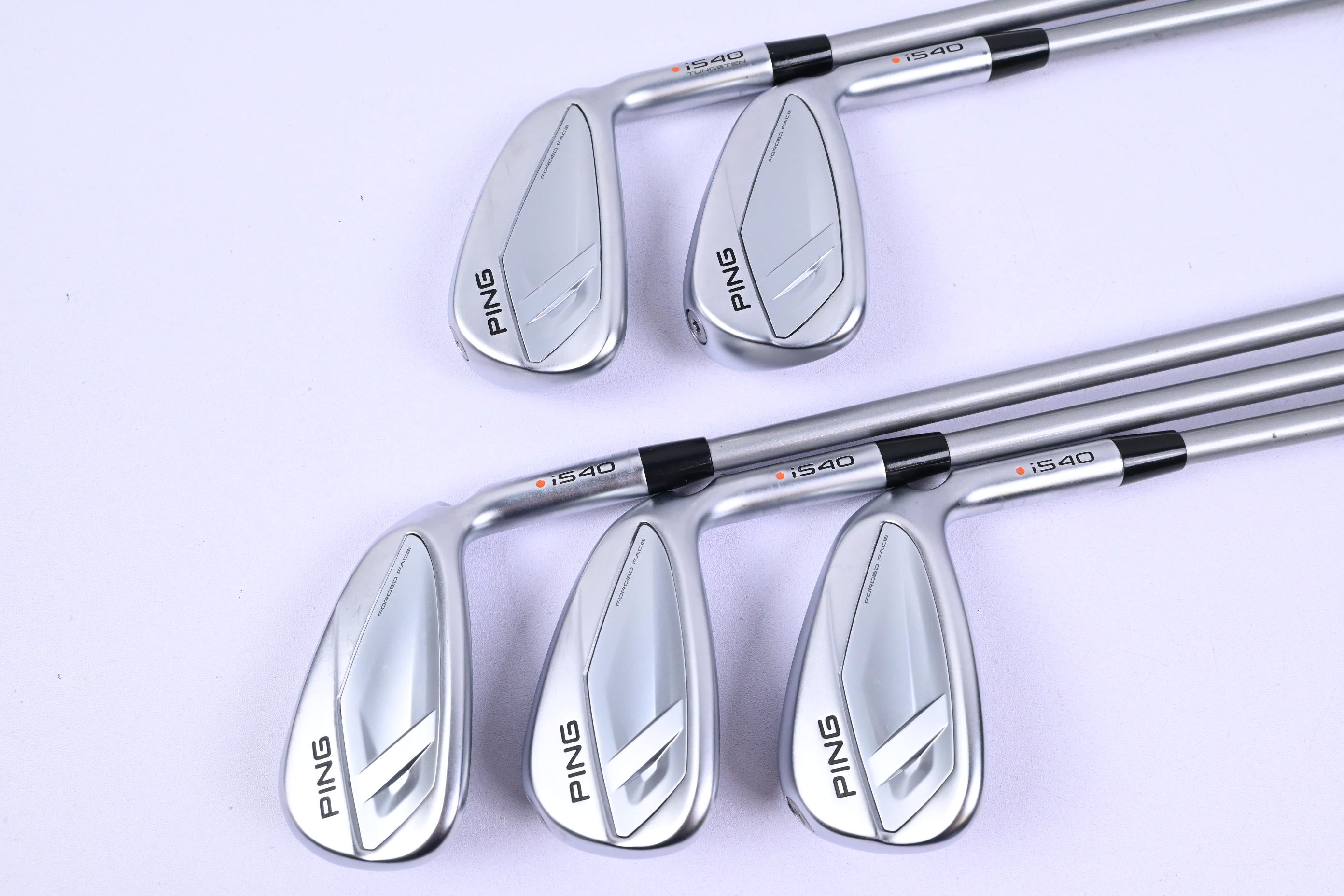 Ping i540 Irons / 7-PW+GW / Orange Dot / Senior Flex Ping Alta Quick 35 Shafts