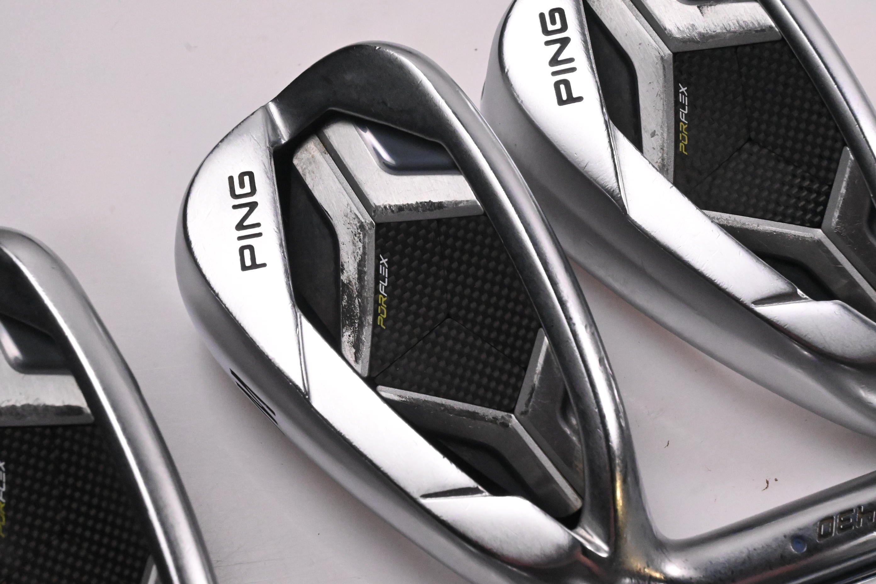 Left Hand Ping G430 Irons / 5-PW+50° / Blue Dot / Regular Flex Elevate MPH 95