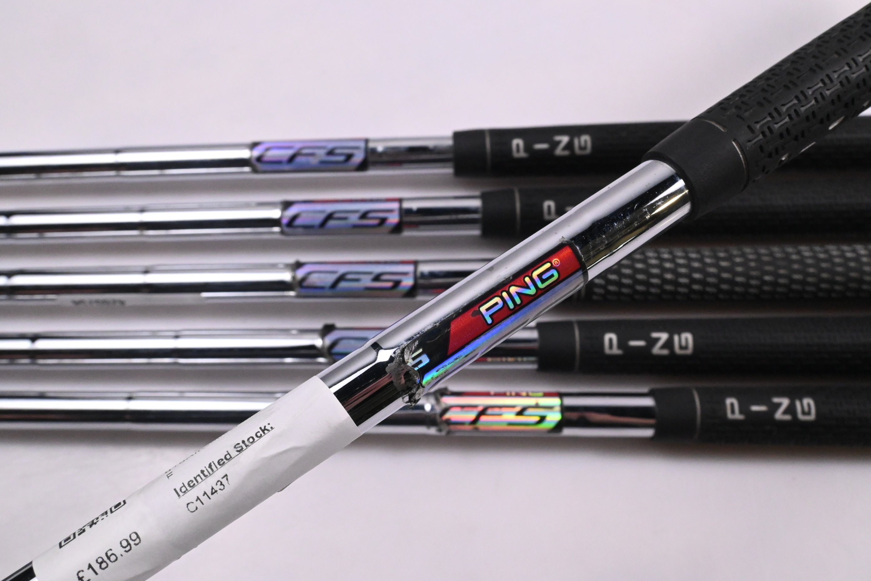 Ping i20 Irons / 5-PW / Yellow Dot / Stiff Flex Ping CFS Shafts