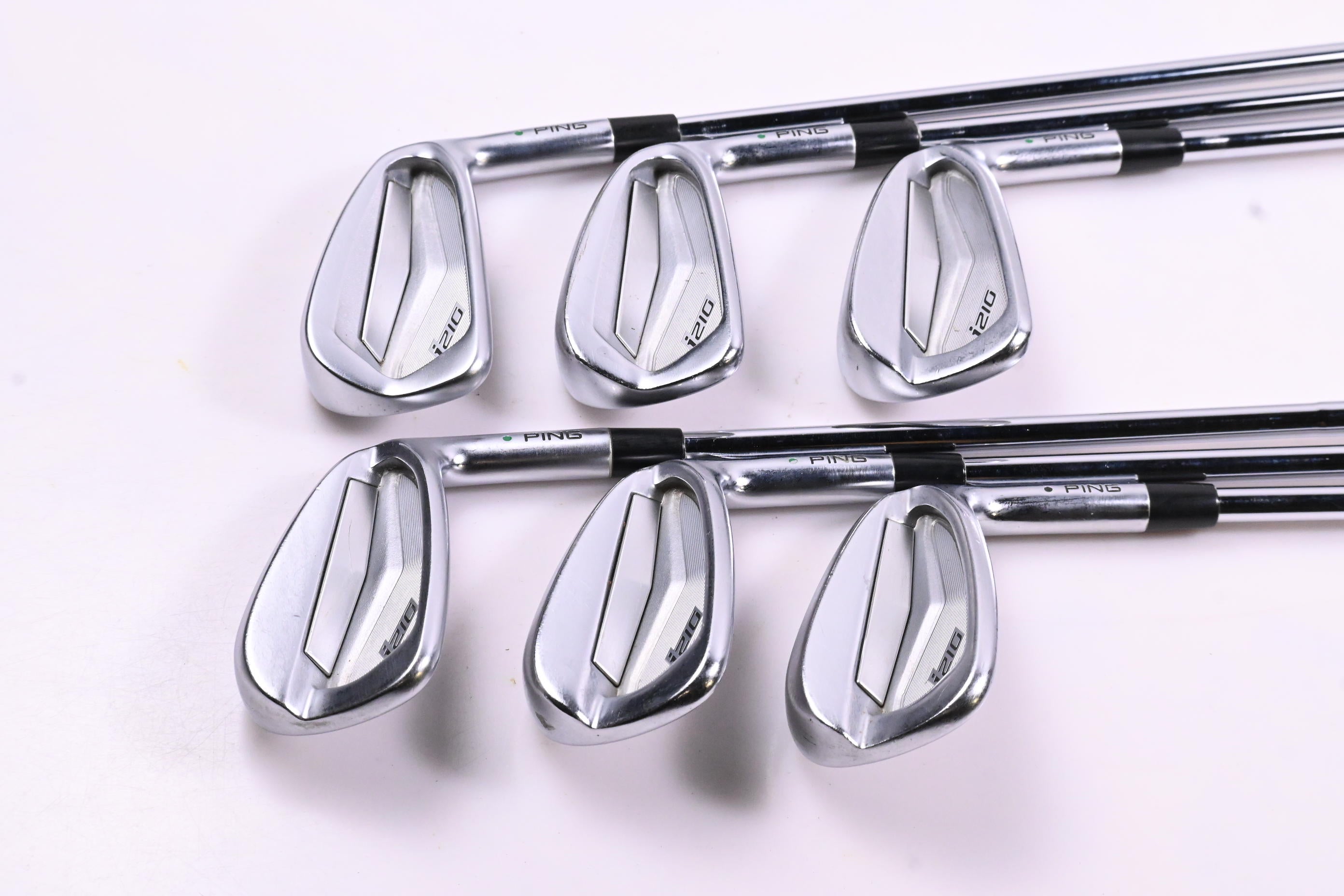 Ping i210 Irons / 5-PW / Green Dot / Stiff Flex Elevate MPH 115 Shafts