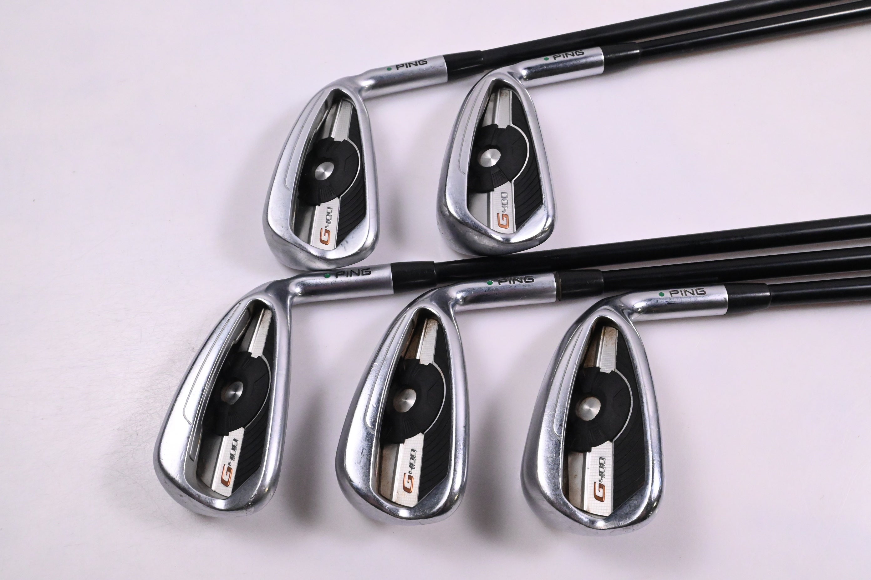 Ping G400 Irons / 5-9i / Green Dot / Regular Flex Ping Alta CB AWT Shafts