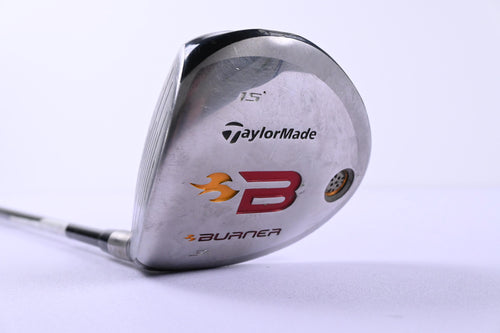Left Hand TaylorMade Burner 2008 #3 Wood / 15 Degree / Regular Flex REAX 49