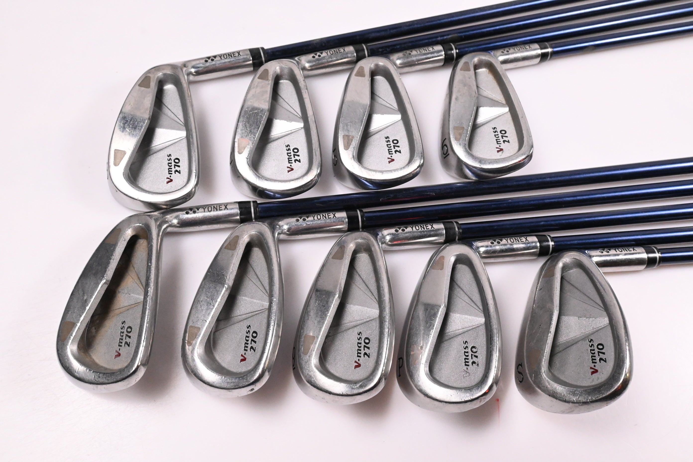 Yonex V-Mass 270 Irons / 3-PW+SW / Regular Flex Yonex Ultimum Ti 50 Shafts