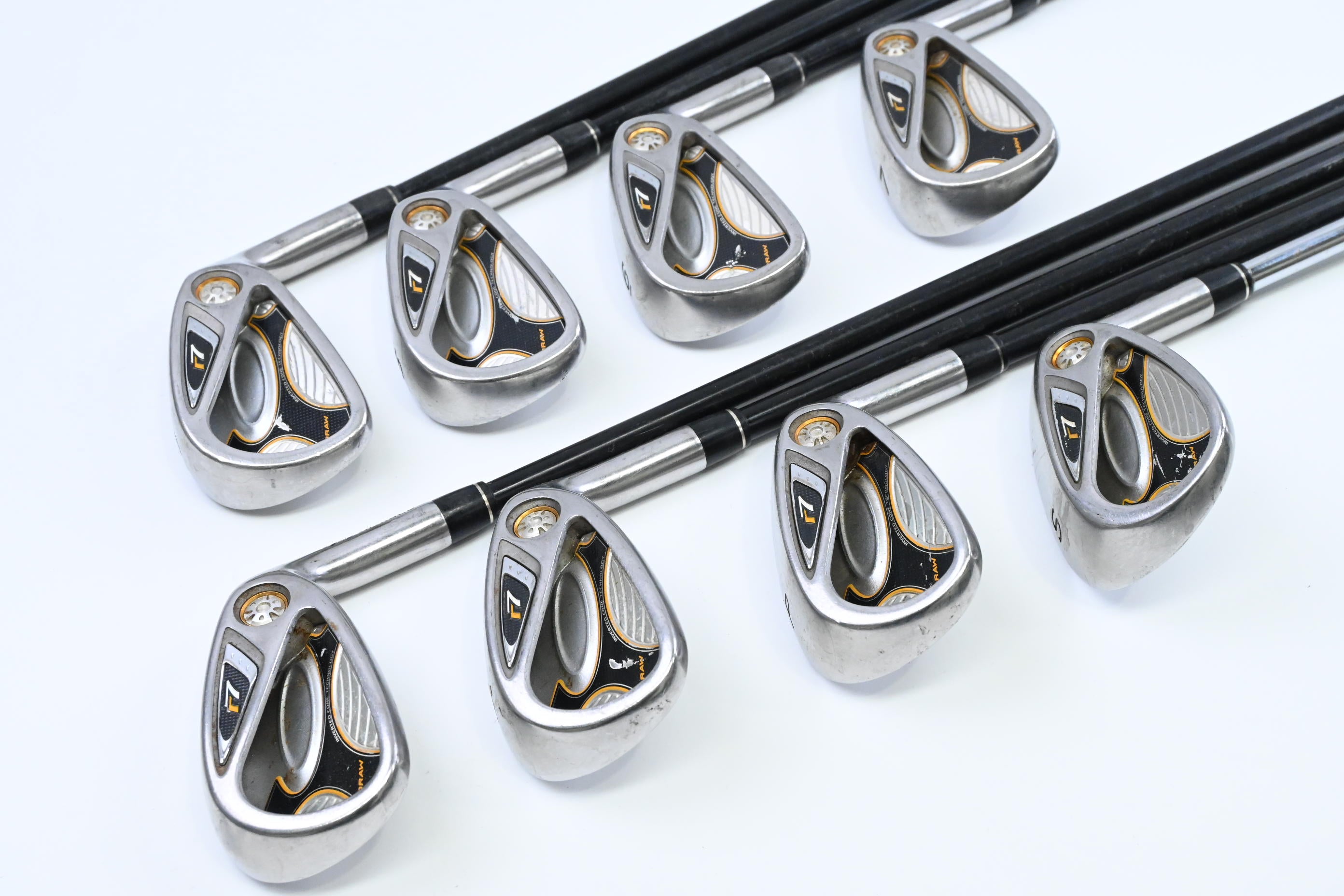 Taylormade R7 Draw Irons / 4-PW+SW / Regular Flex Taylormade Reax 55 Shafts