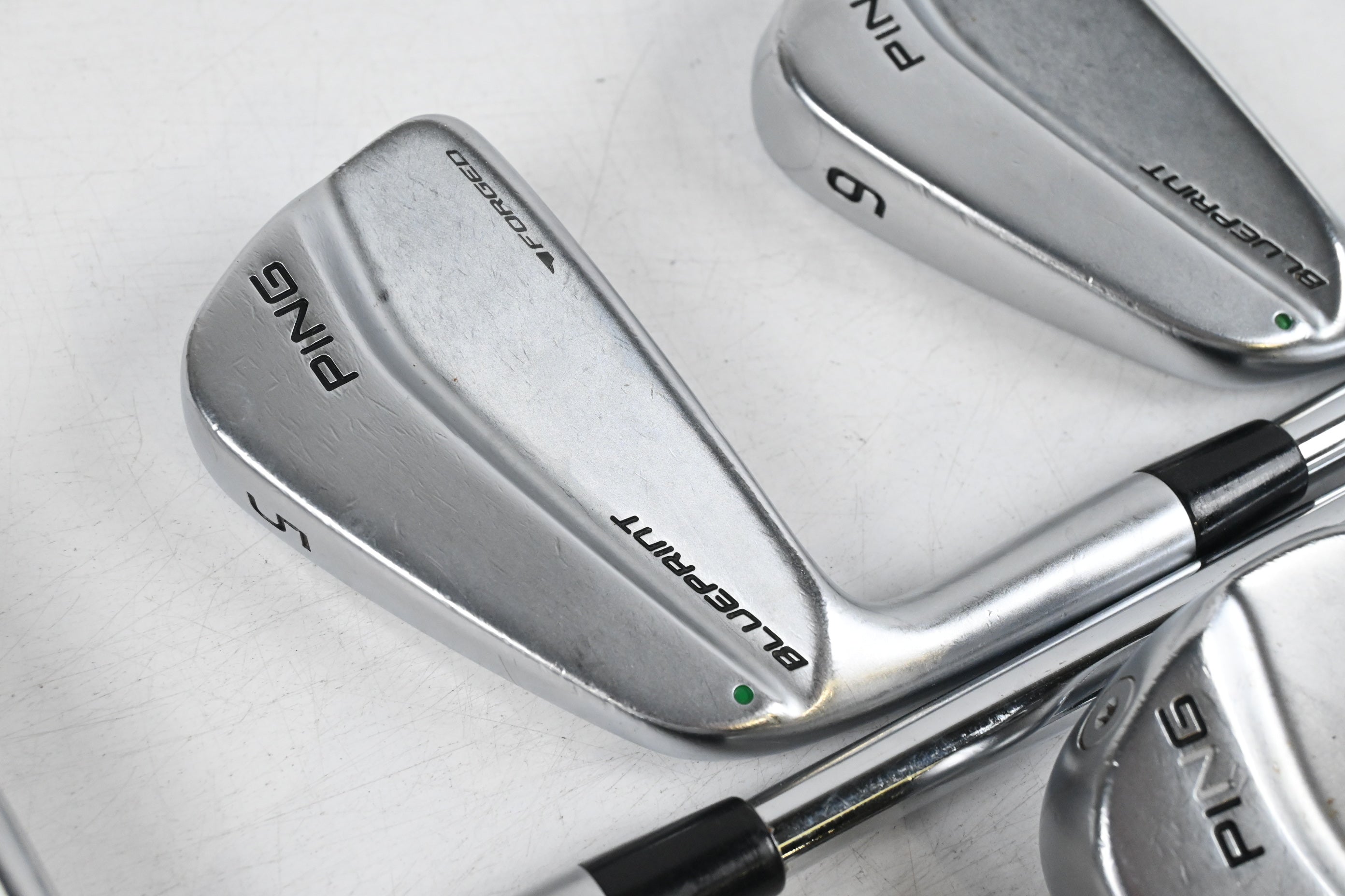 Left Hand Ping Blueprint Irons / 4-PW / Green Dot / X-Flex Dynamic Gold 120 X100