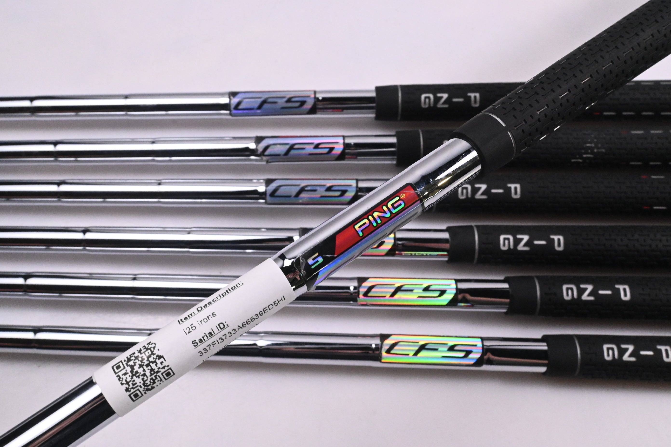 Ping i25 Irons / 4-PW / Black Dot / Stiff Flex Ping CFS Shafts