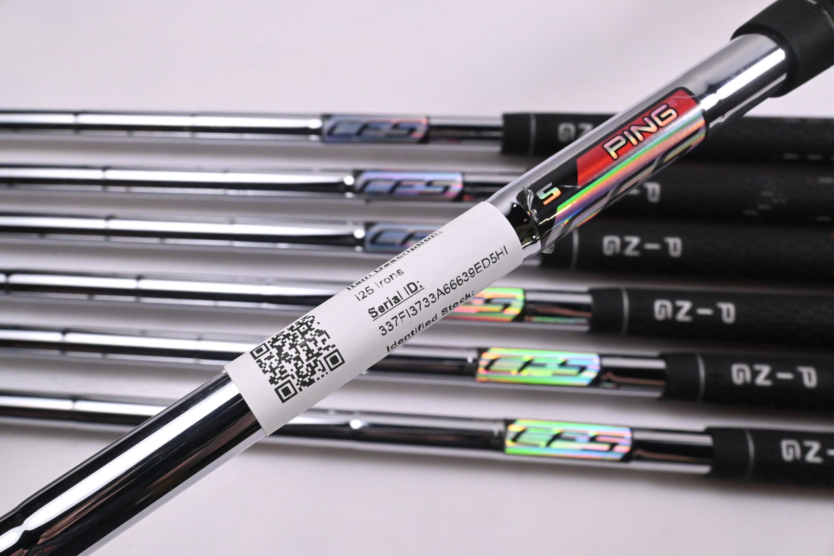 Ping i25 Irons / 4-PW / Black Dot / Stiff Flex Ping CFS Shafts