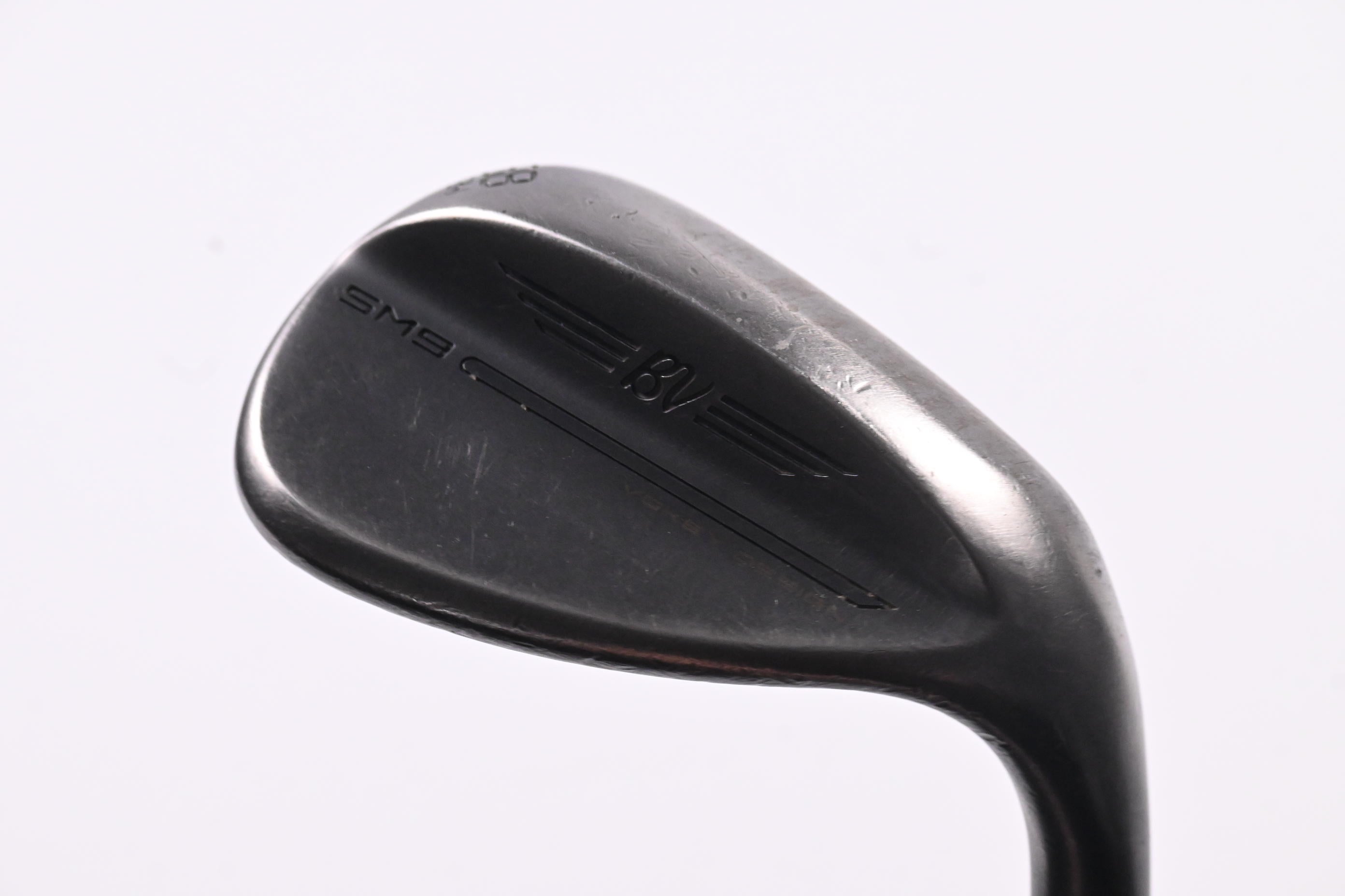 Titleist Vokey SM9 Jet Black Premium Lob Wedge / 58 Degree / Stiff Flex AMT White